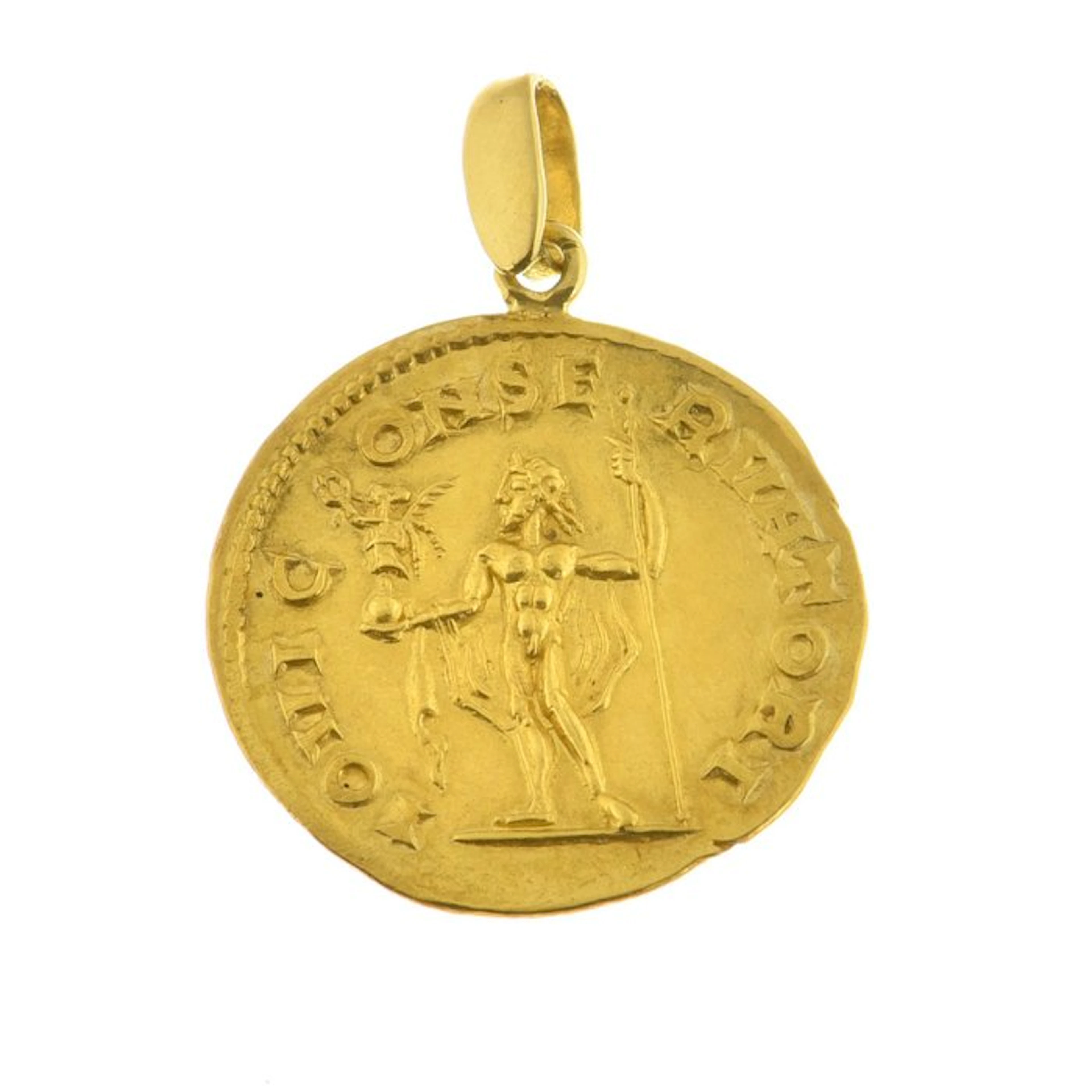 Coin pendant - 23 kt. Yellow gold