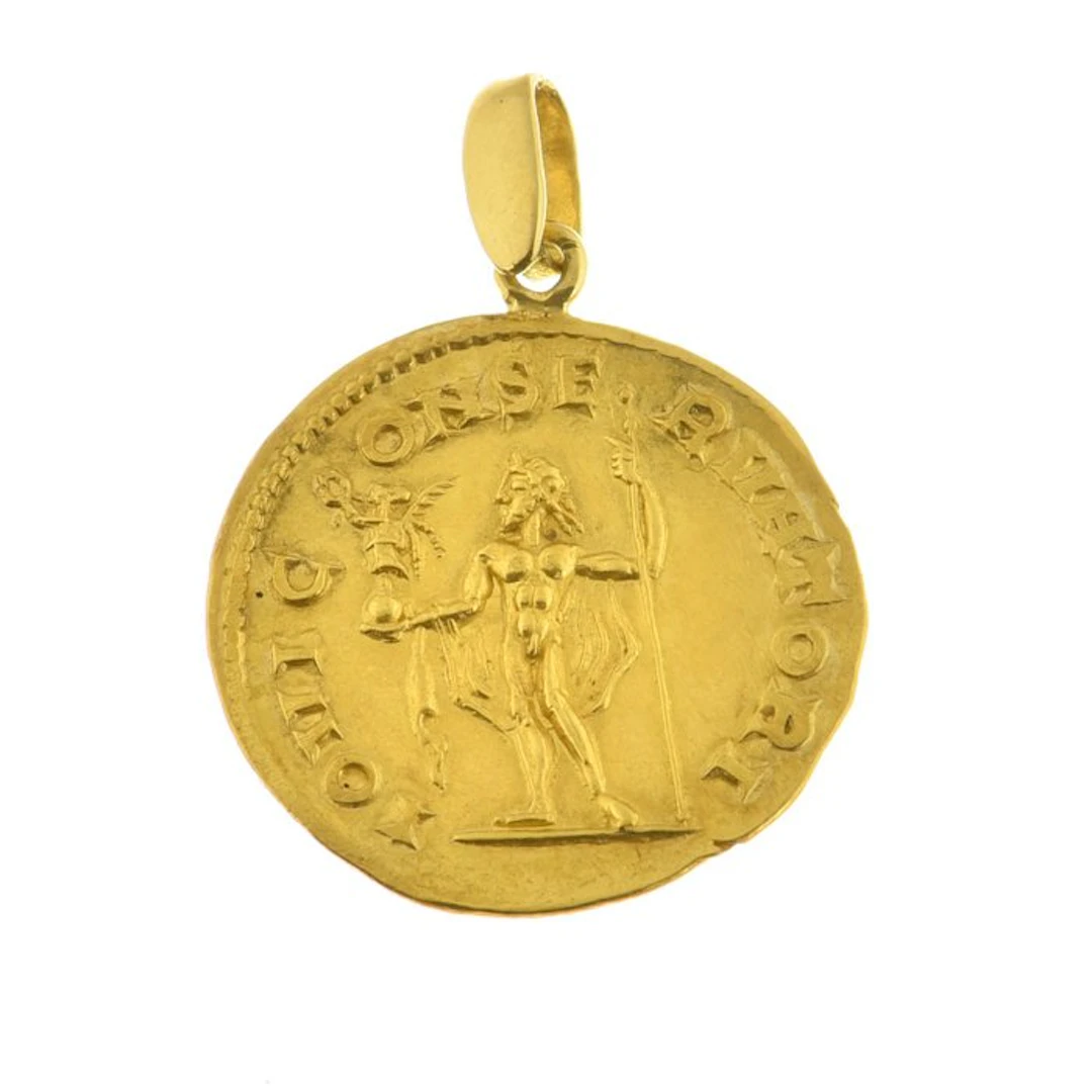 Coin pendant - 23 kt. Yellow gold