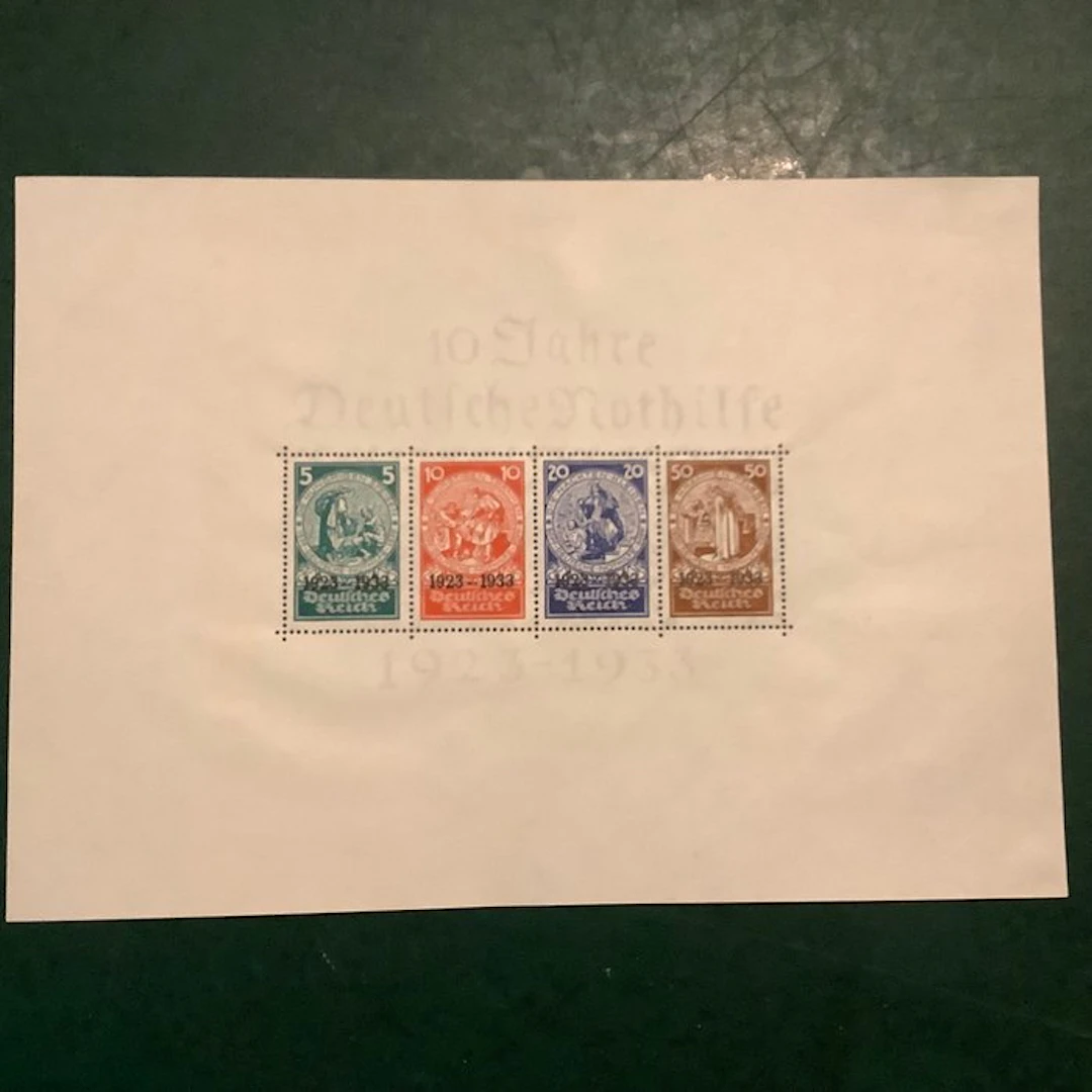 German Empire 1933 - Emergency aid block - MH/MNH - Michel blok 2