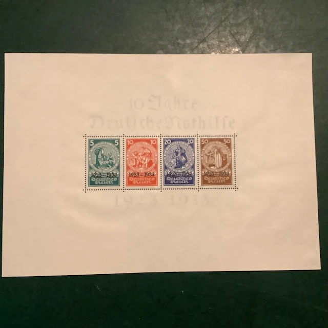 German Empire 1933 - Emergency aid block - MH/MNH - Michel blok 2