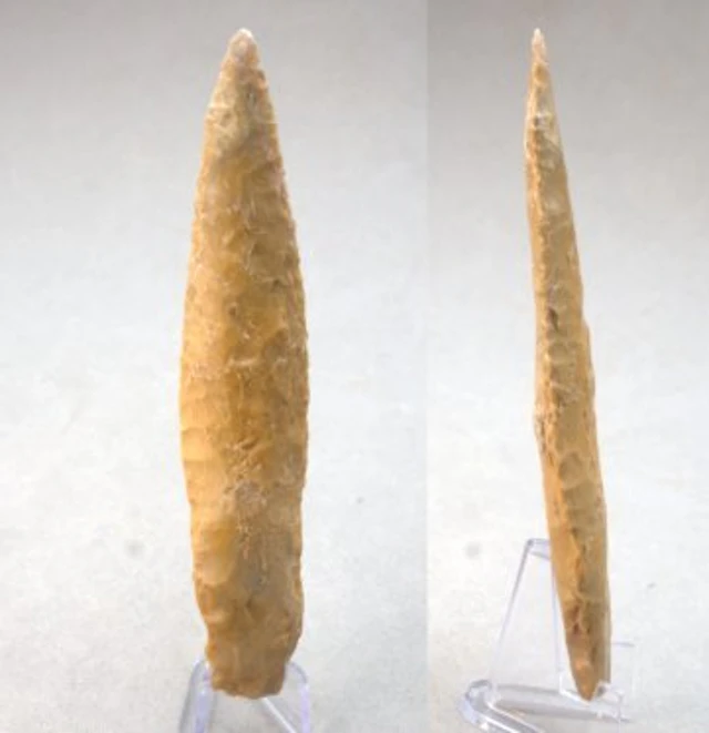 Neolithic/Bronze age flint Dagger - 12.2 cm
