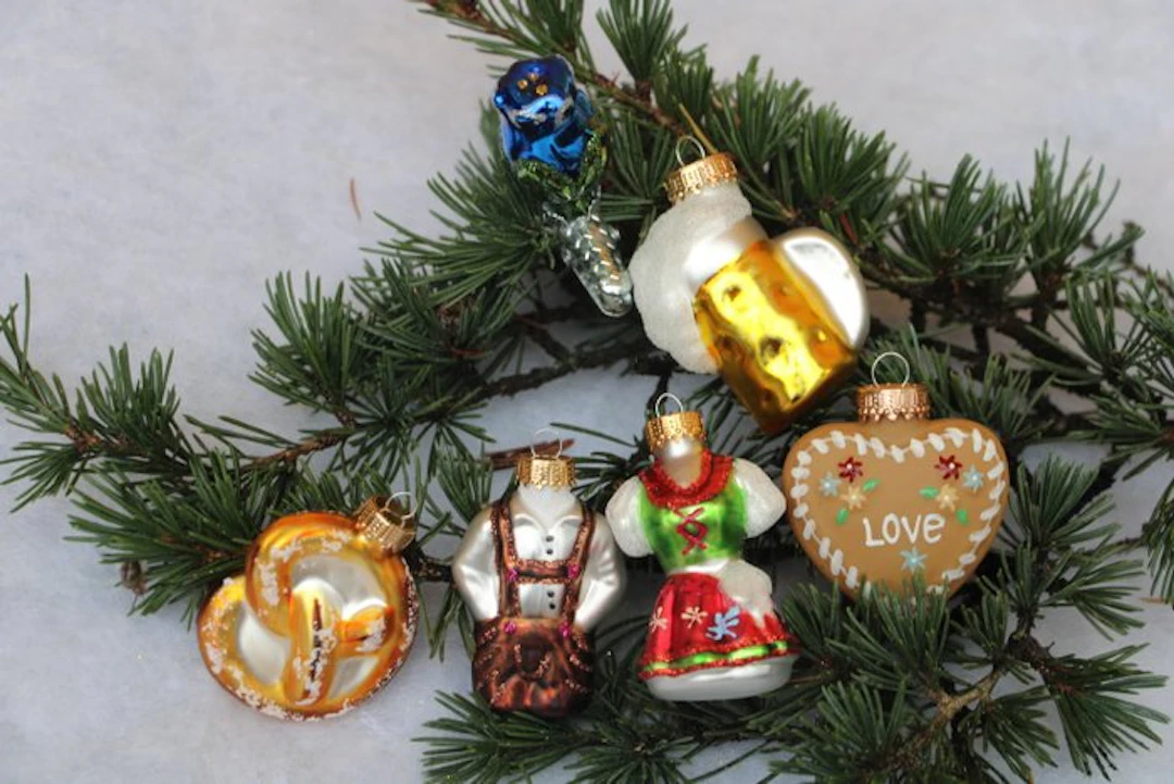 Krebs: Oktoberfest/Beieren set - Christmas figurine Lauscha (6) - Glass