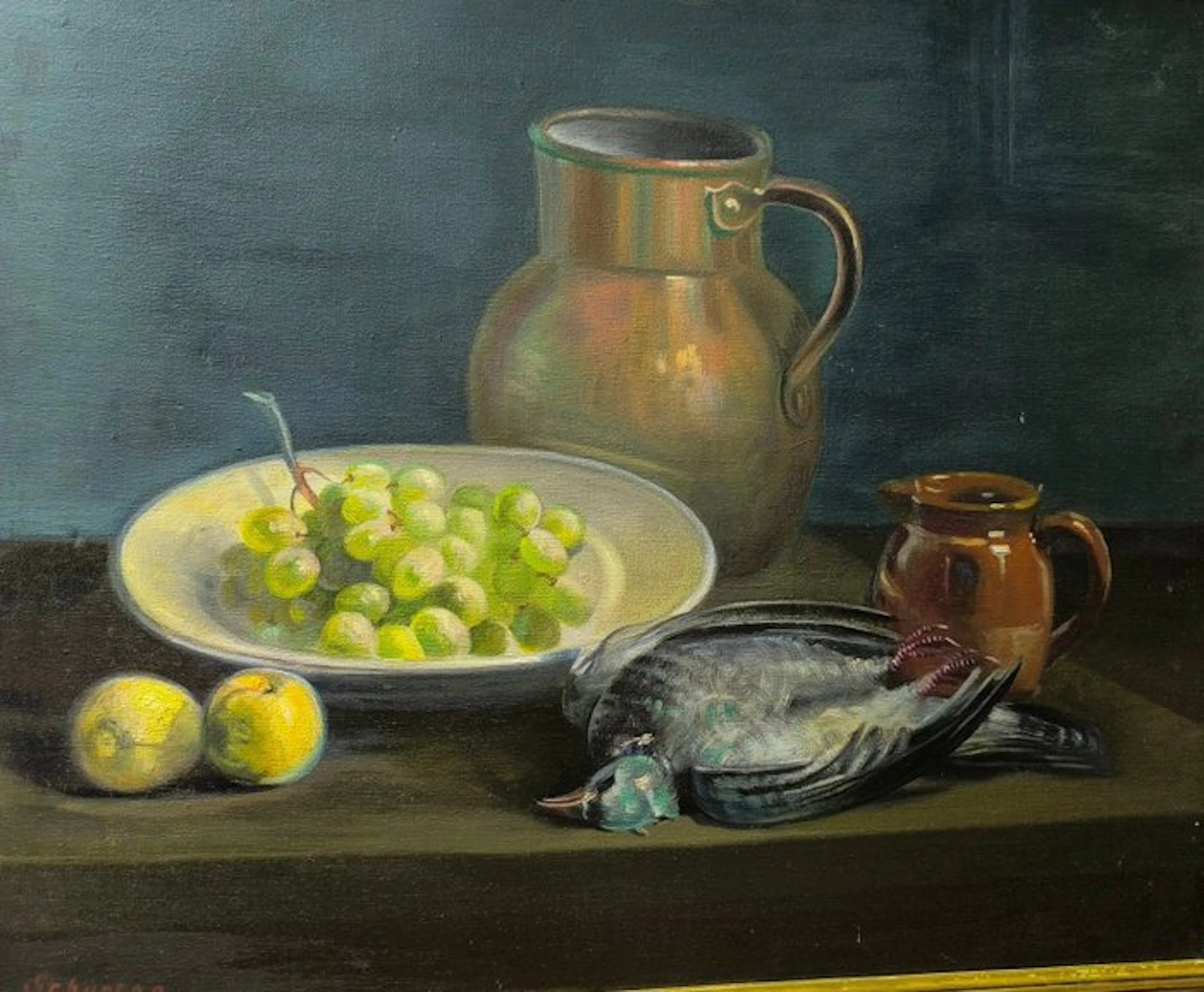 Josef Schuster (1873-1945), after - Bodegón, naturaleza muerta con frutas.