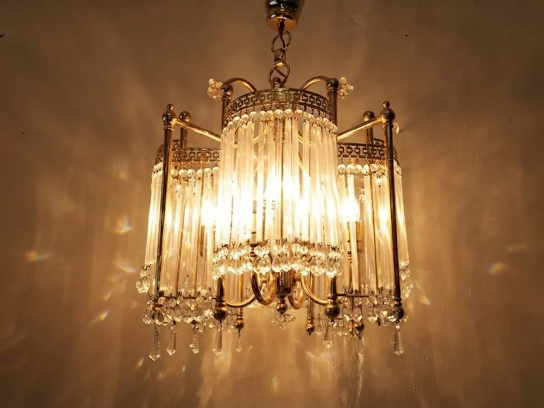 Lamp - Impressive Mid-Century Chandelier in Hollywood...