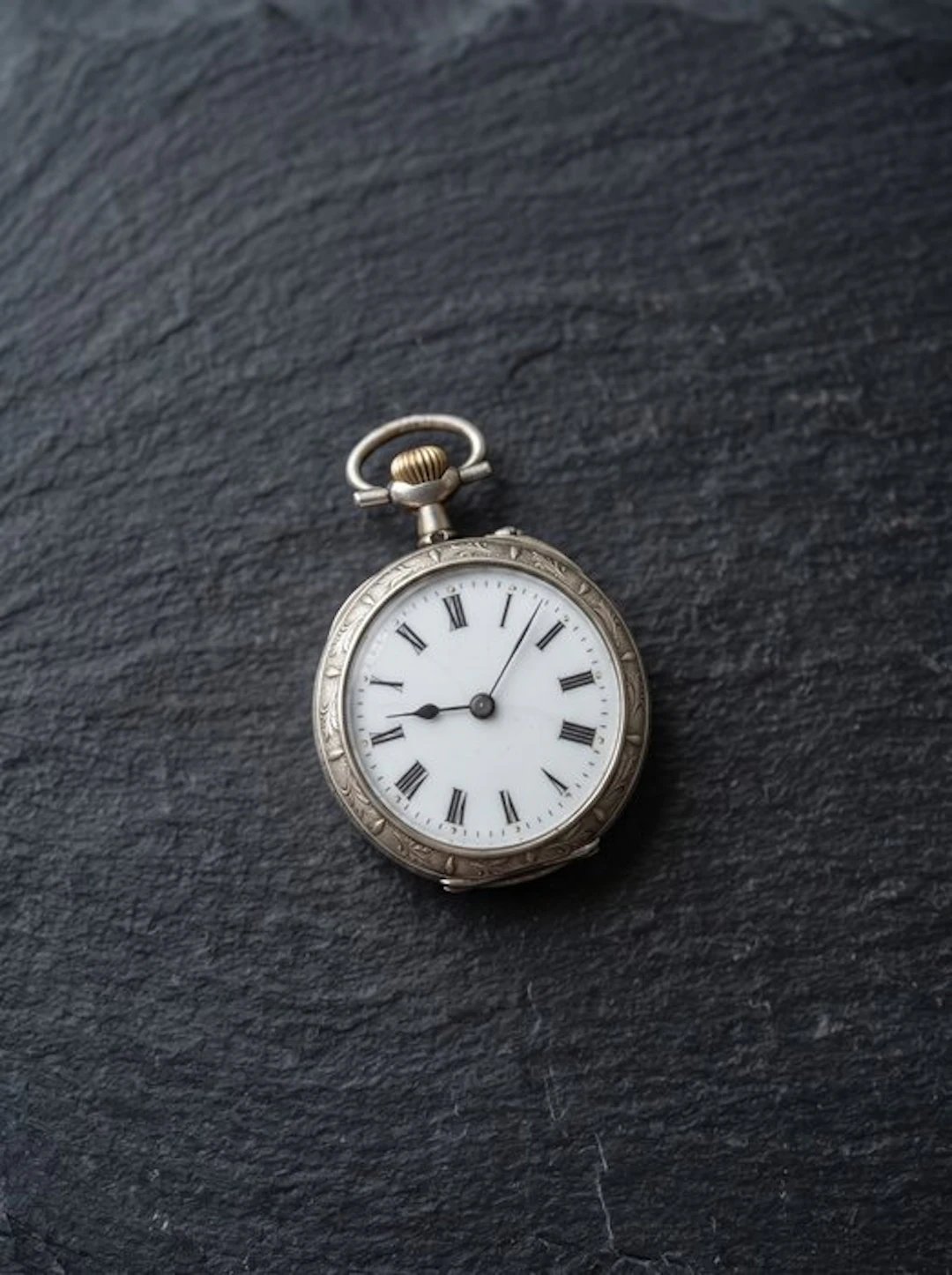 Montre de col / de Poche en argent – Art Nouveau –...