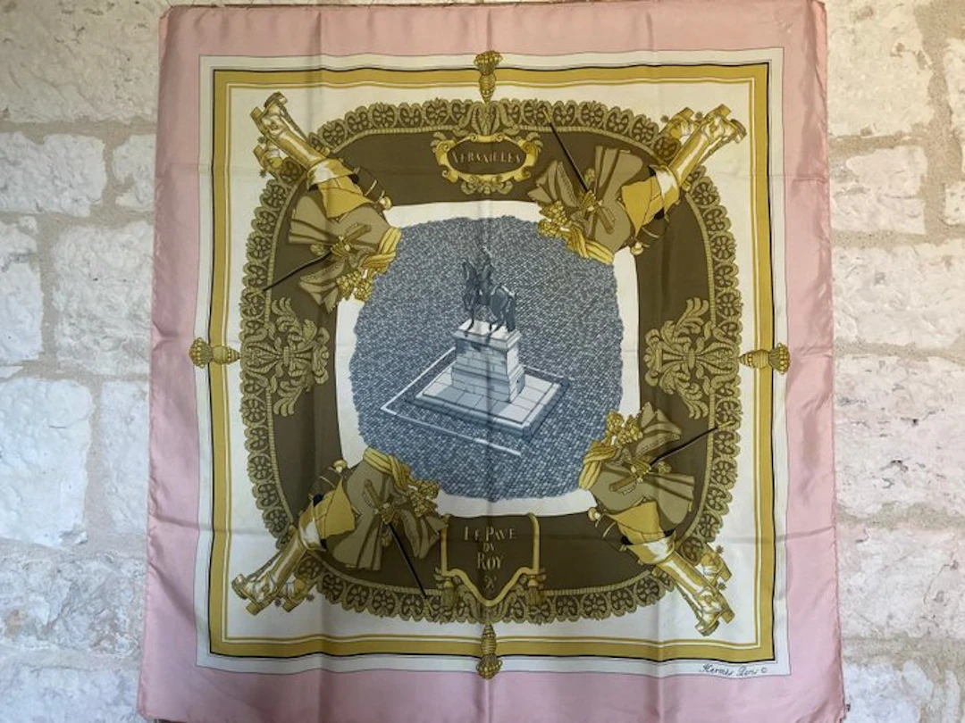 Hermès - " Versailles Le Pavè Du Roy" 1954 Hugo Grygkar - Scarf