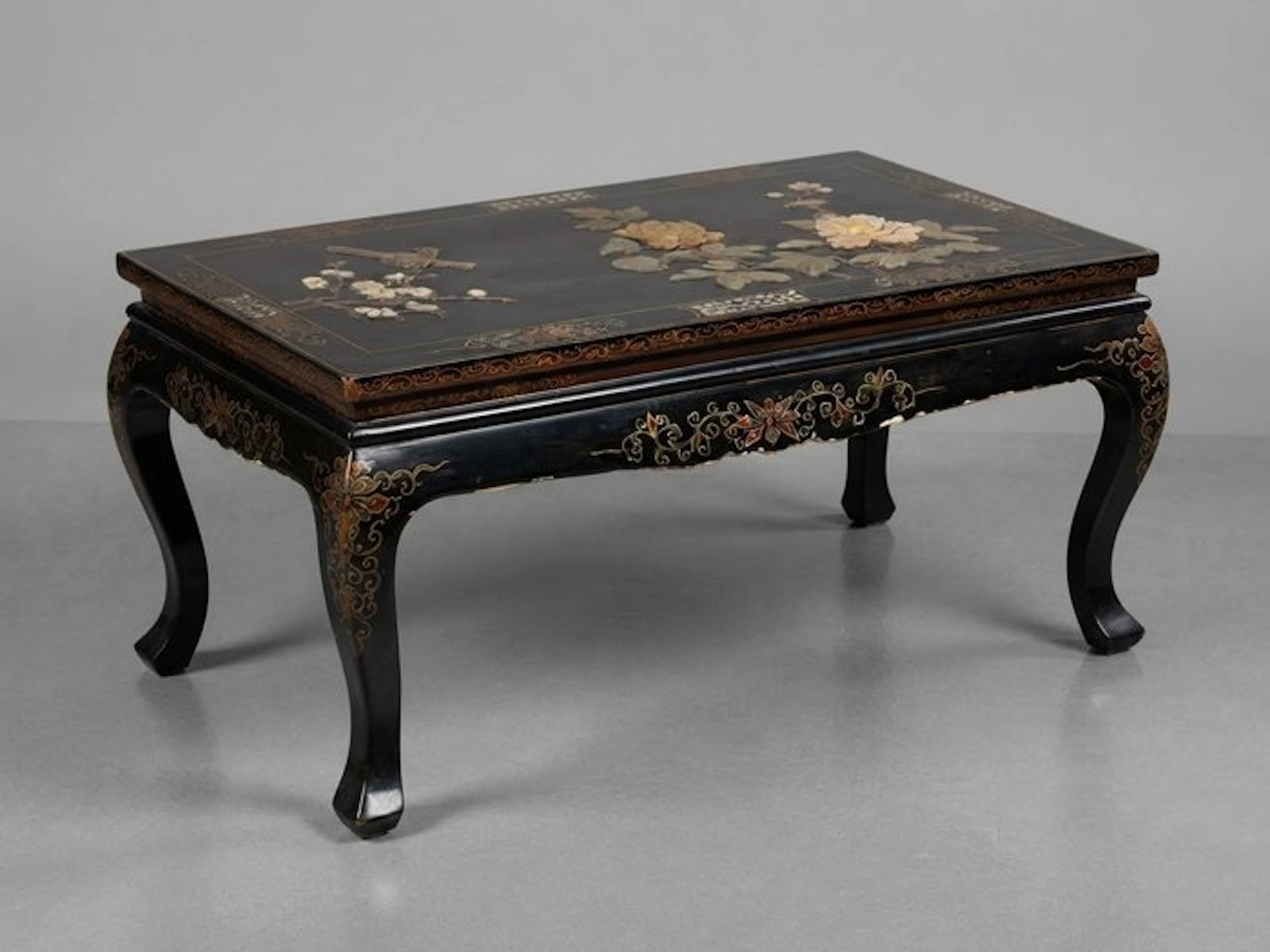 Coffee table - Wood, Stone, Lacquer - China - coffee table