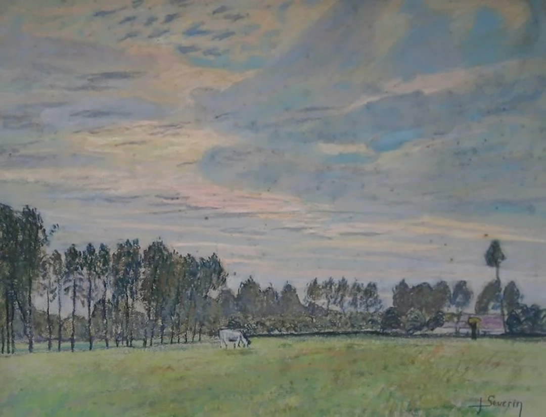Juliaan Severin (1888-1975) - Landschap in het Waasland