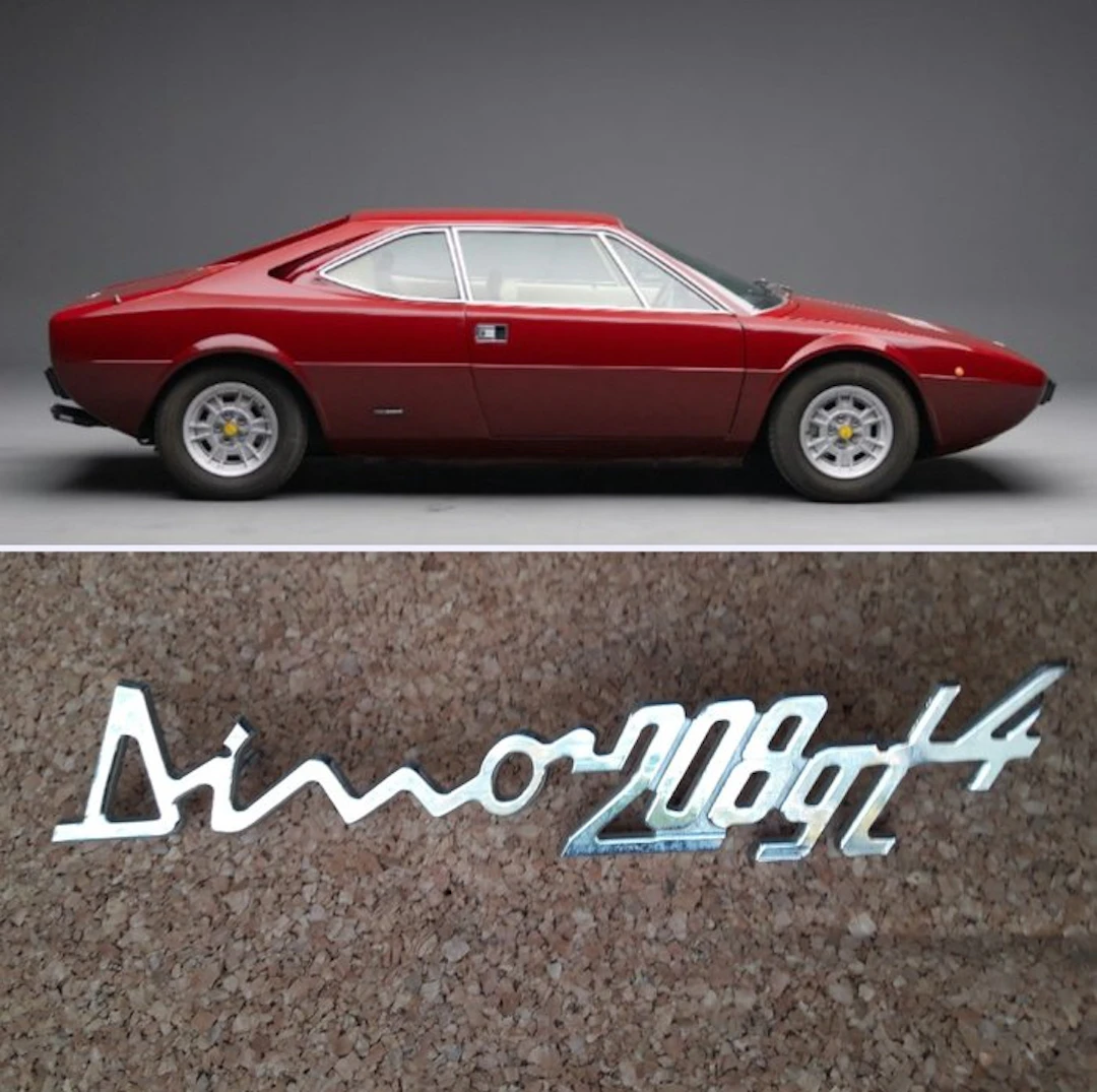 Ferrari Dino 208 GT4 original rear badge - Ferrari - New...