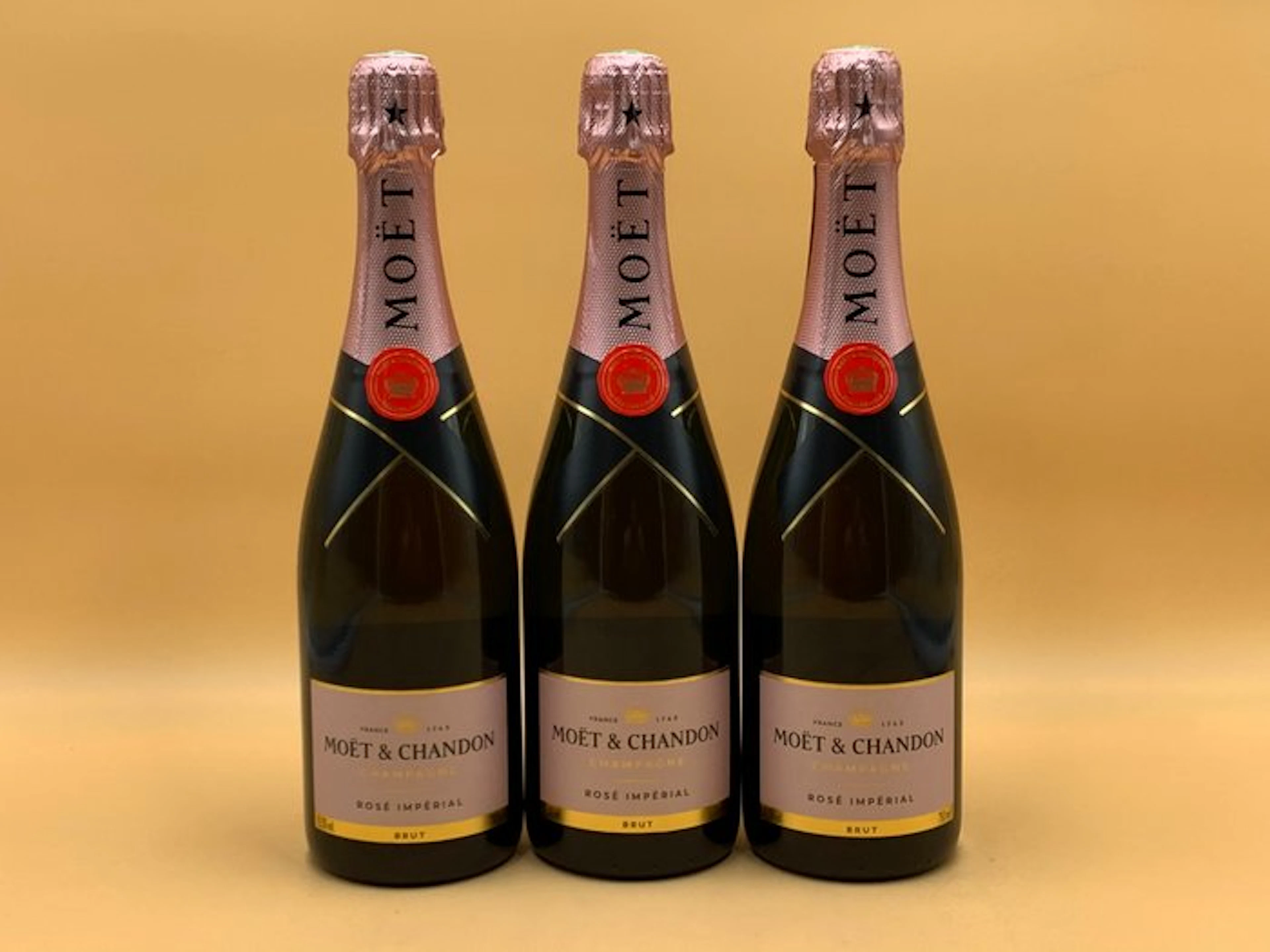 Moët & Chandon, Rosé Impérial - Champagne Brut - 3 Bottle (0.75L)