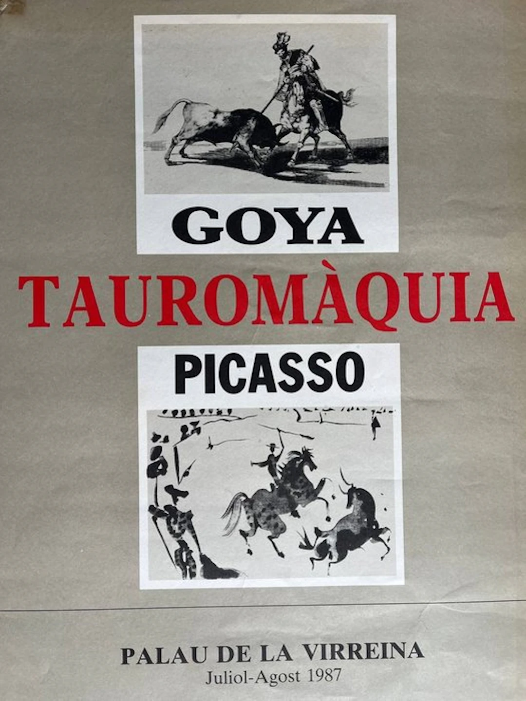 Goya & Picasso - **Original Exhibition Poster –...