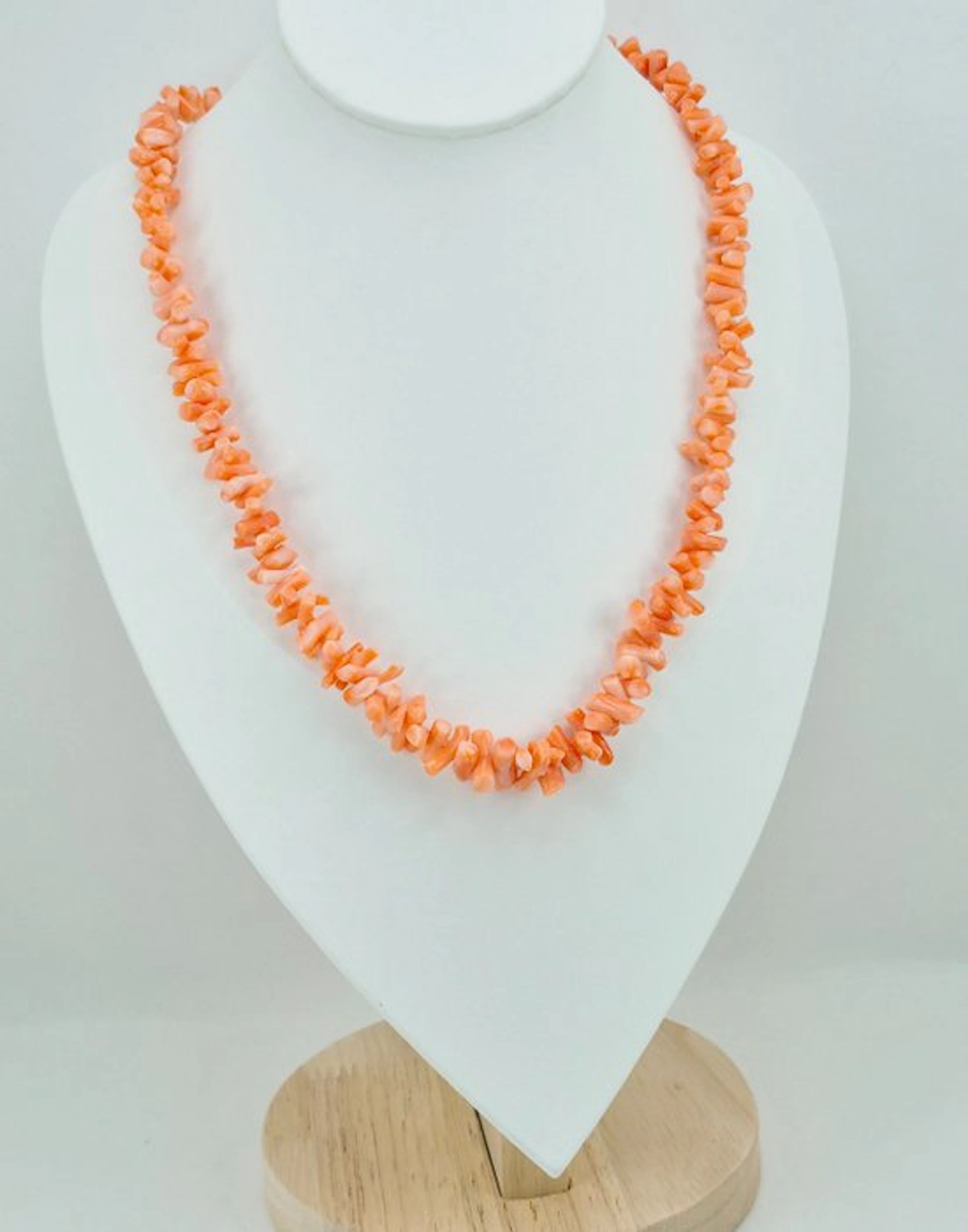 Coral - Silver, No Reserve - Necklace - PINK CORAL