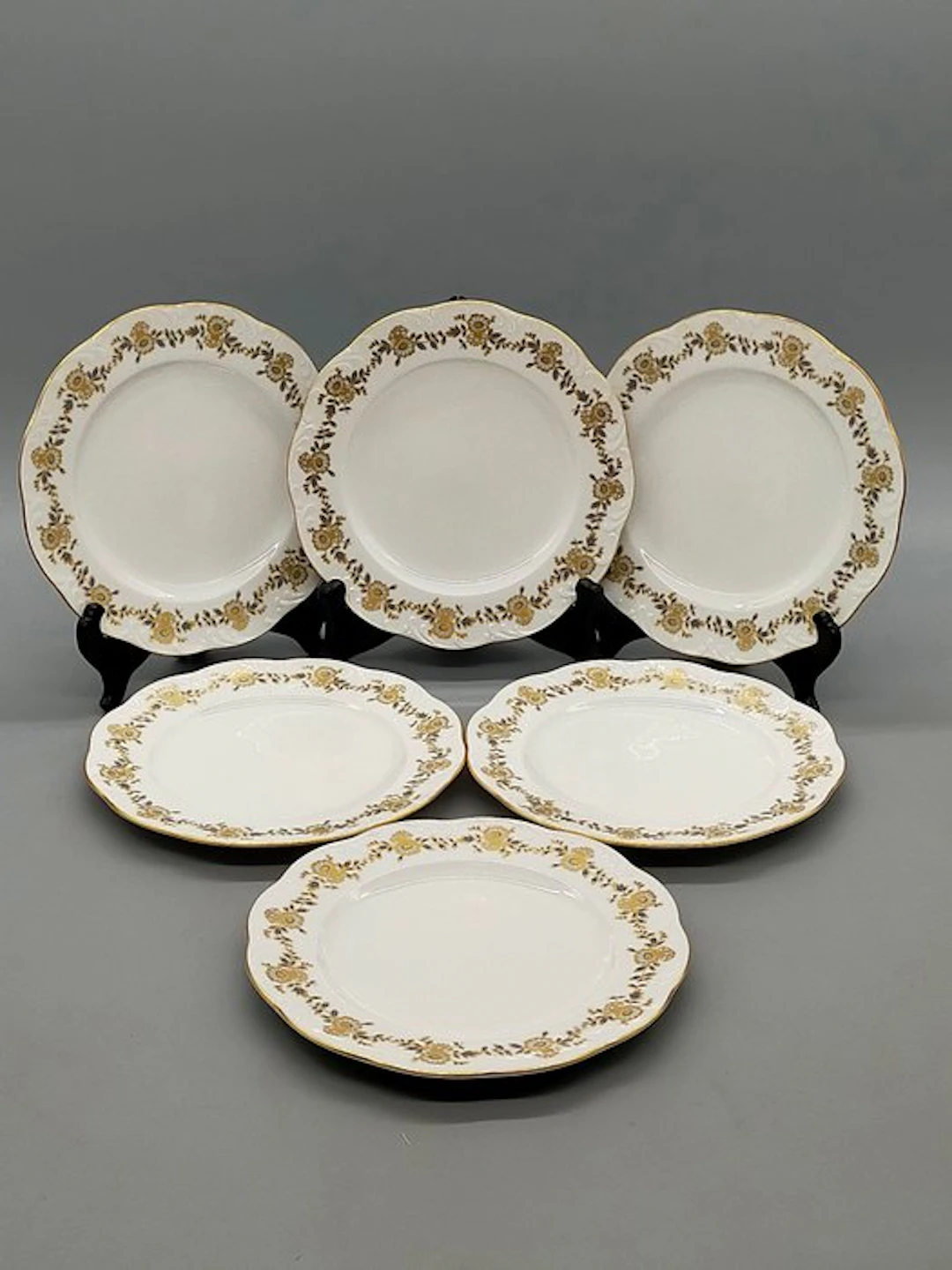 Rosenthal - Dinner set - Classic Rose Group – 6 Perlrand...