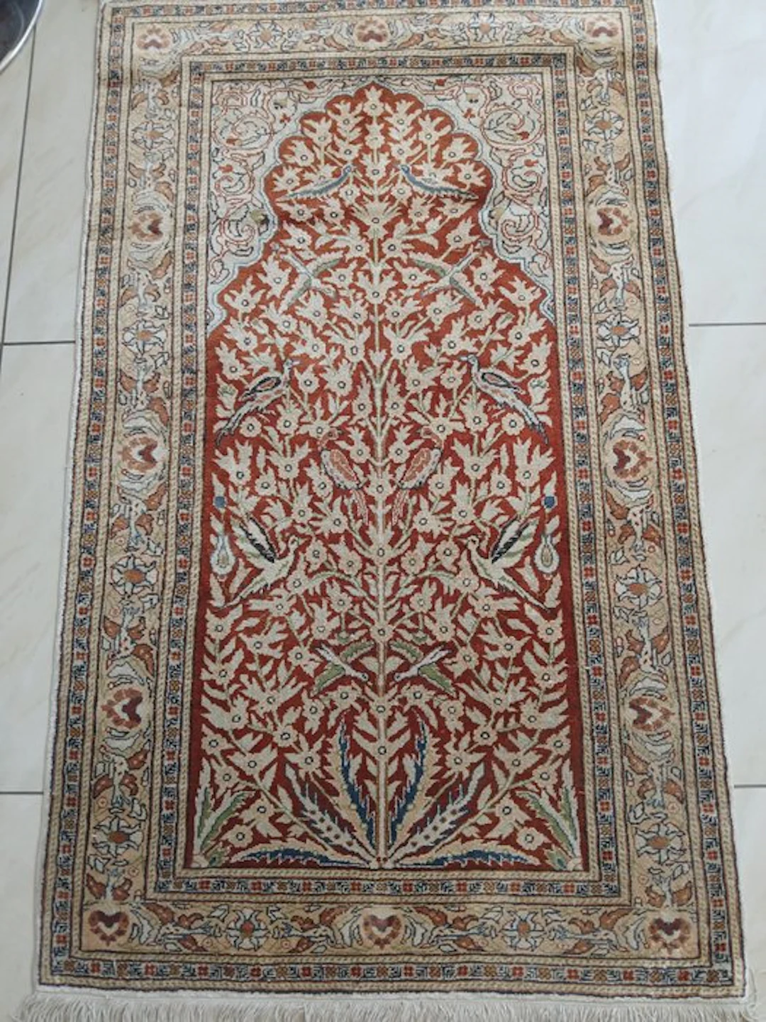 Hereke - Carpet - 116 cm - 70 cm - Héréke rug, 100% silk, na