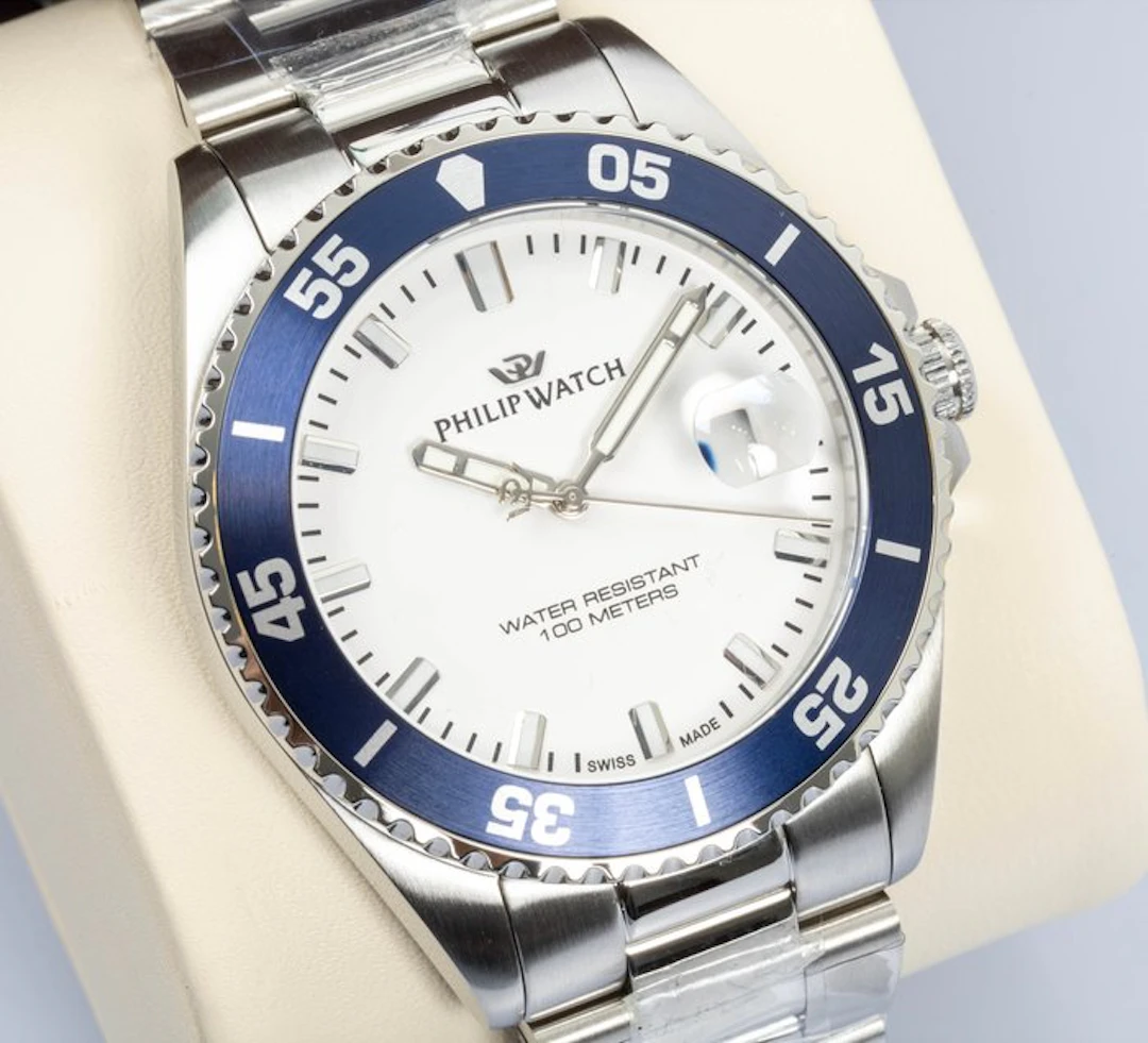 Philip Watch - Caribe Sport - White/ Navy blue - Swiss...