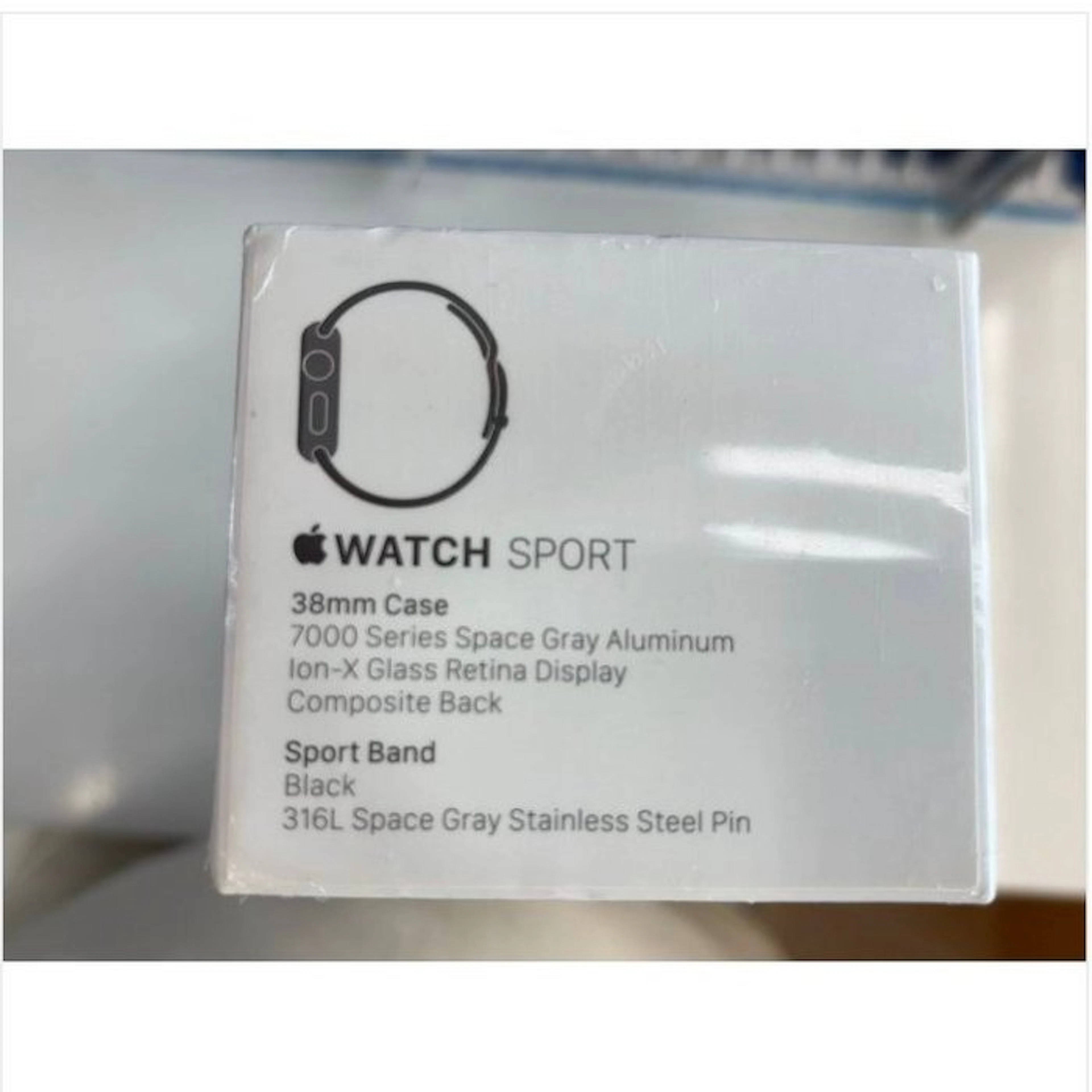 Apple Watch First Gen 38Mm Space Grey Alu - Computer - In original sealed box