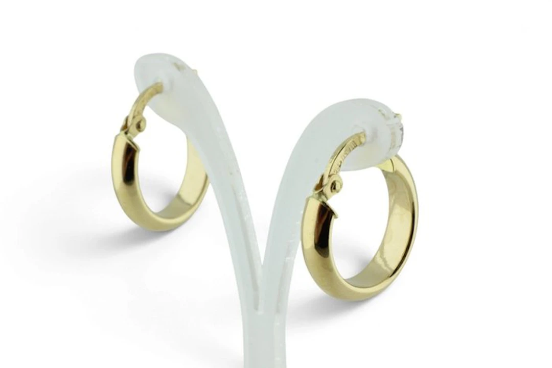 Hoop earrings - 18 kt. Yellow gold
