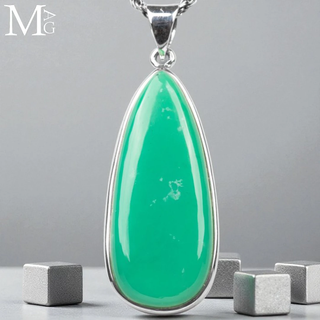 First Quality Green Apple Chrysoprase GEM Chrysoprase...