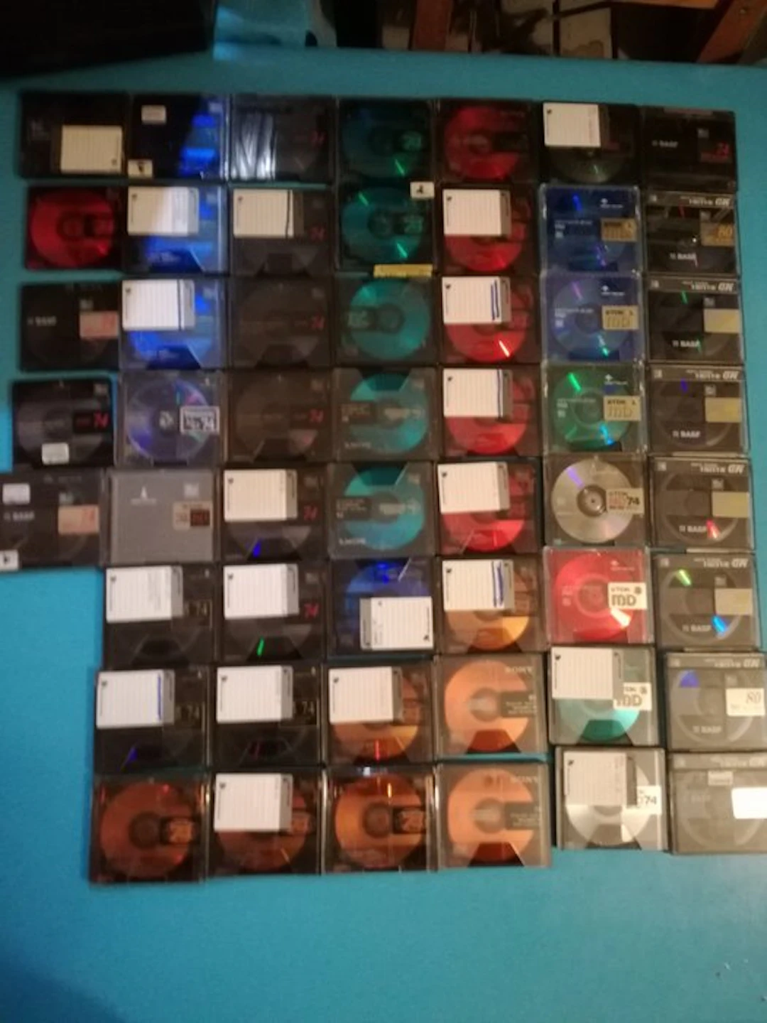 Sony, BASF, TDK, Fuji, Sharp MD Recordable Bundle Minidisc Number of items: 53