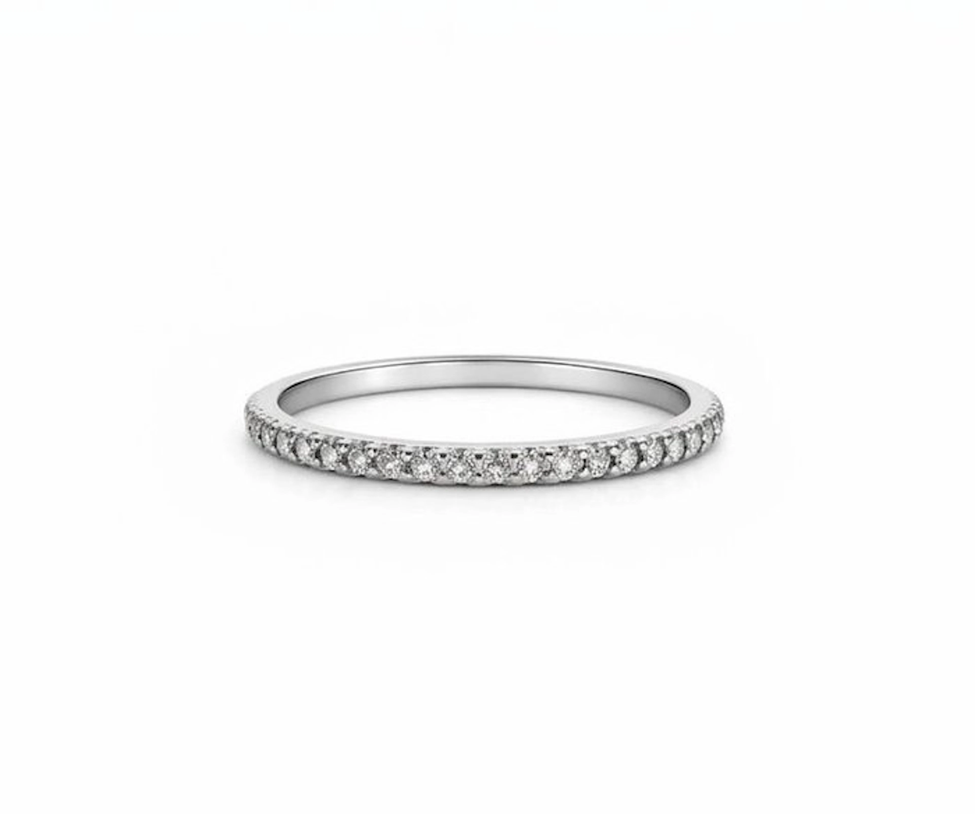 No reserve price - Ring Platinum Diamond (Natural)