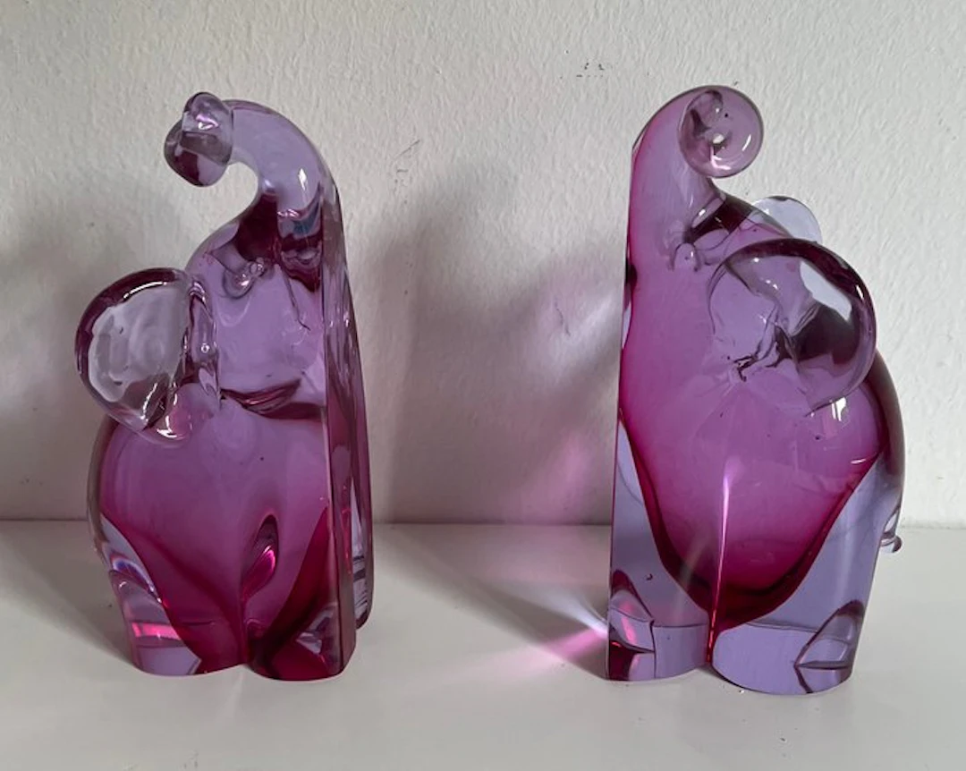 seguso murano - Archimede Seguso - Bookends (2) - Glass