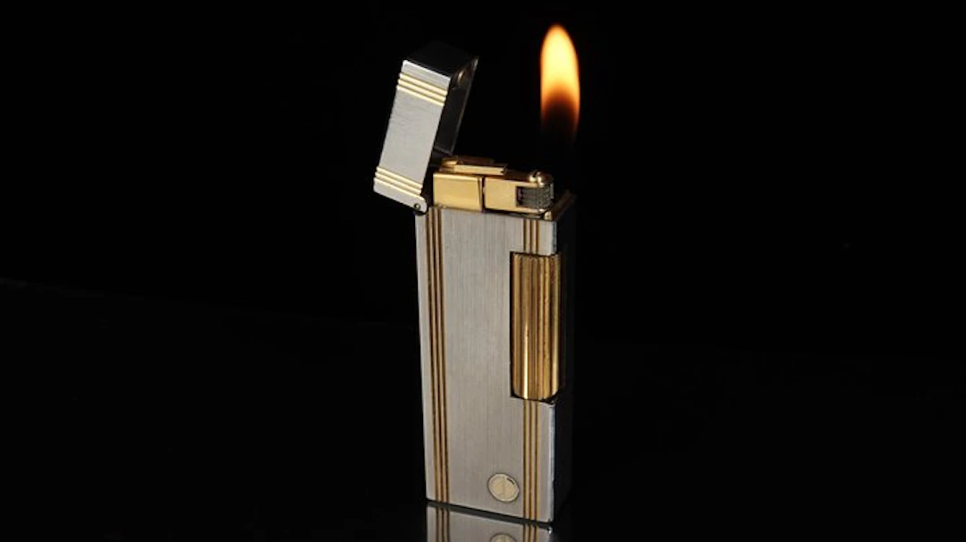 Dunhill - Two-Tone Vertical Lines Pattern Rollagas...