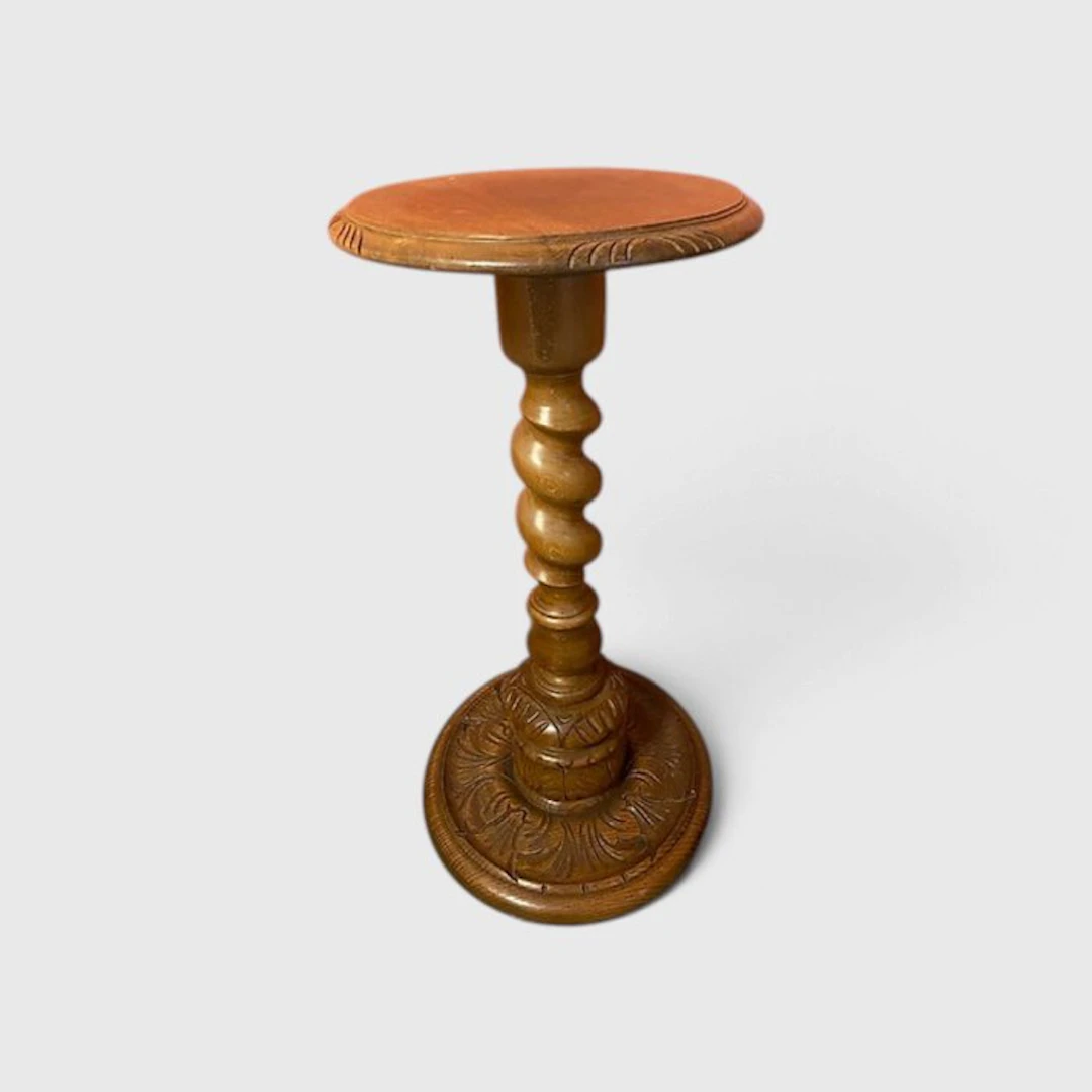 Side table - Wood - Barly Twist pedestal