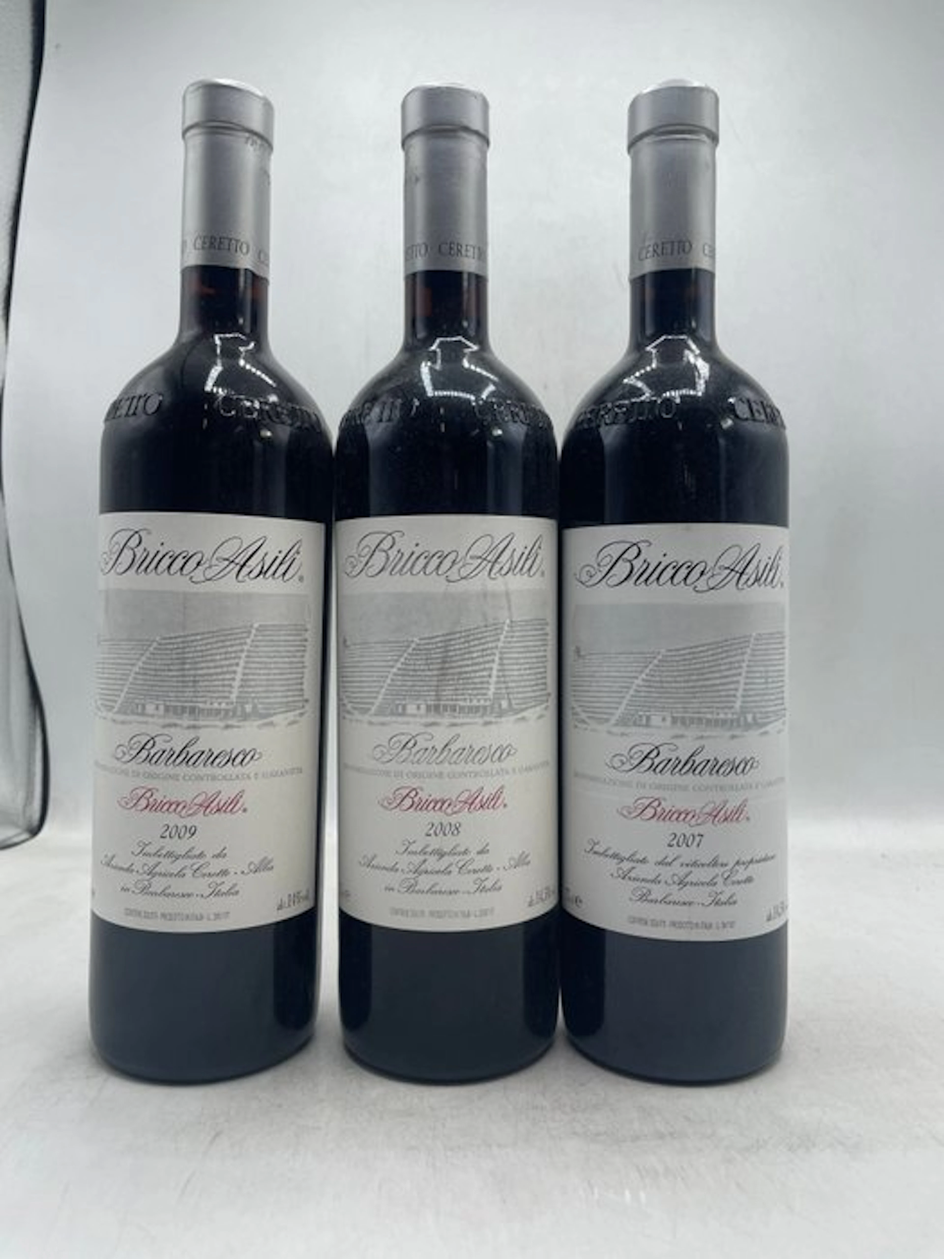 2007 , 2008, 2009 Ceretto, Bricco Asili - Barbaresco DOCG - 3 Bottles (0.75L)