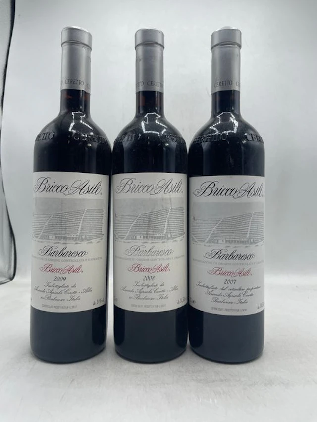 2007 , 2008, 2009 Ceretto, Bricco Asili - Barbaresco DOCG - 3 Bottles (0.75L)