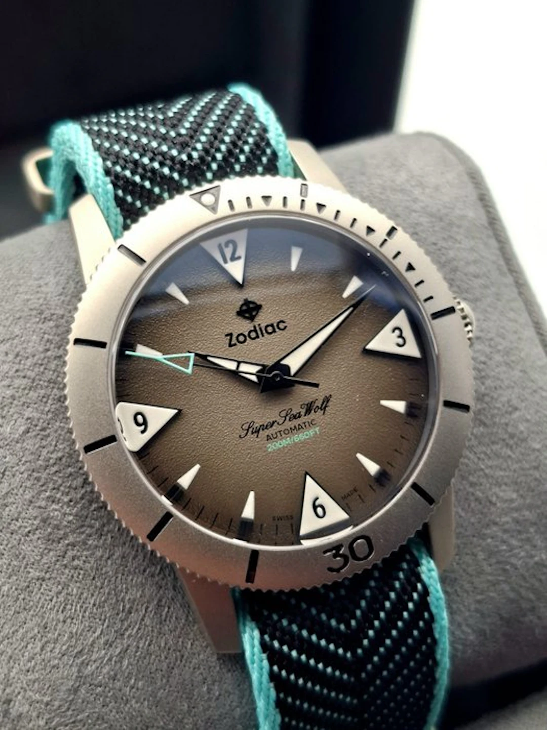 Zodiac - Super Sea Wolf Skin Diver Titanium Automatic...