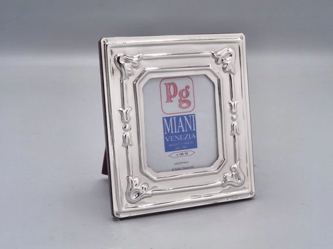 PG-Miani Argenteria - Picture frame - .925 silver - Bellflower 5x6
