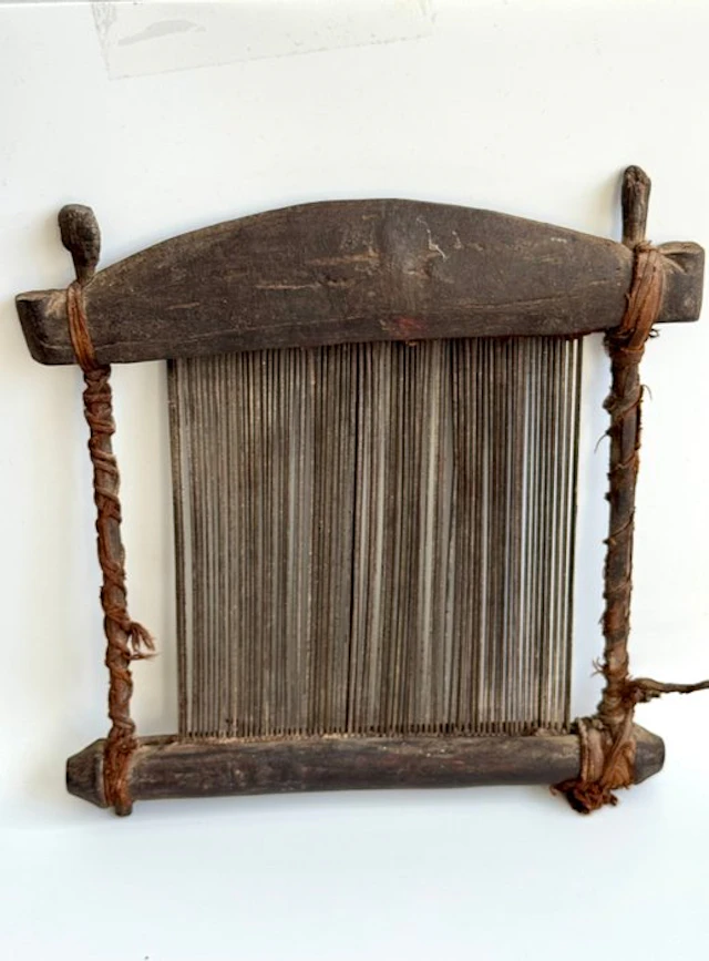 Antique Baoulé loom comb – Ivory Coast – traditional...