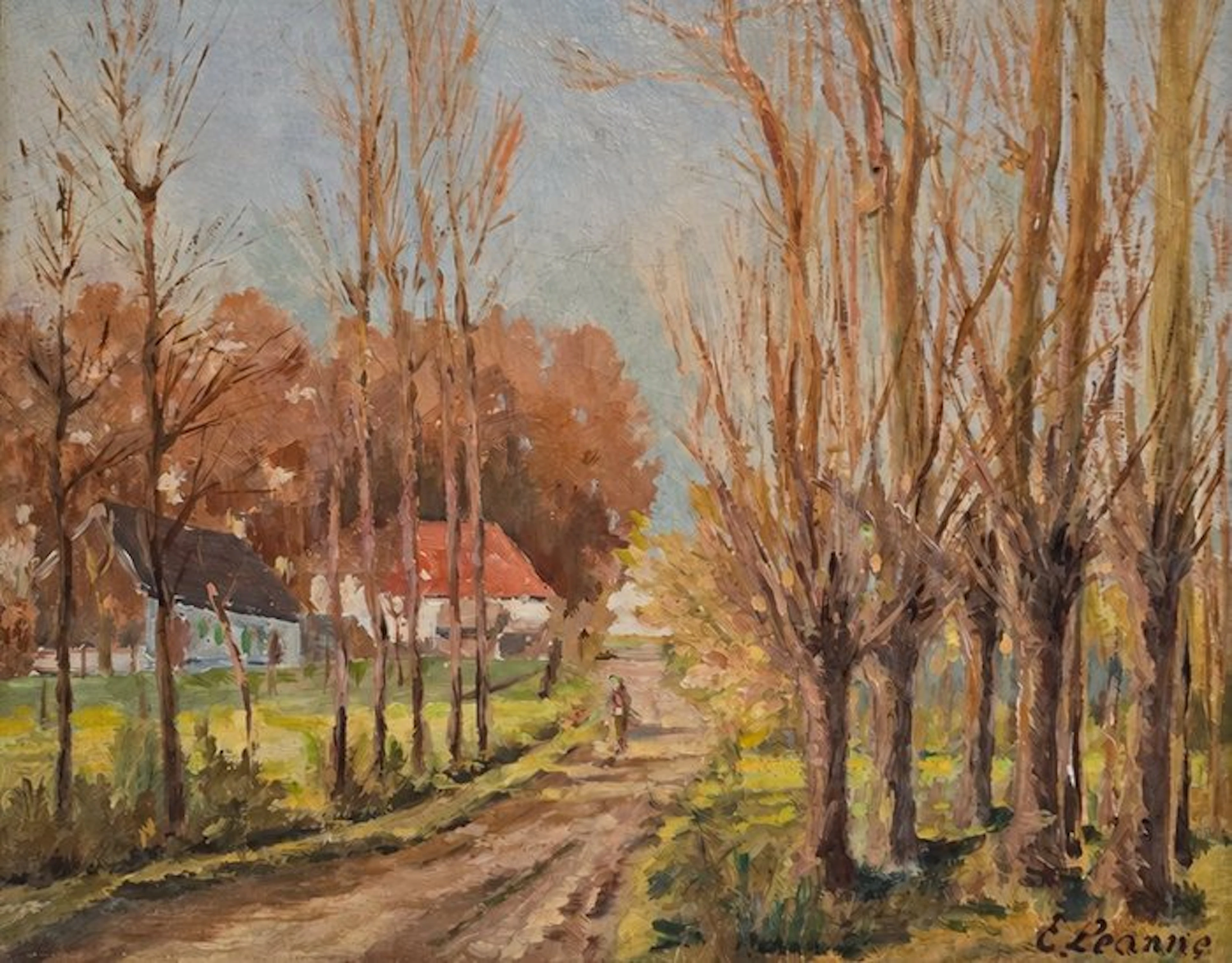 Belgian school (XX) - Rural landscape