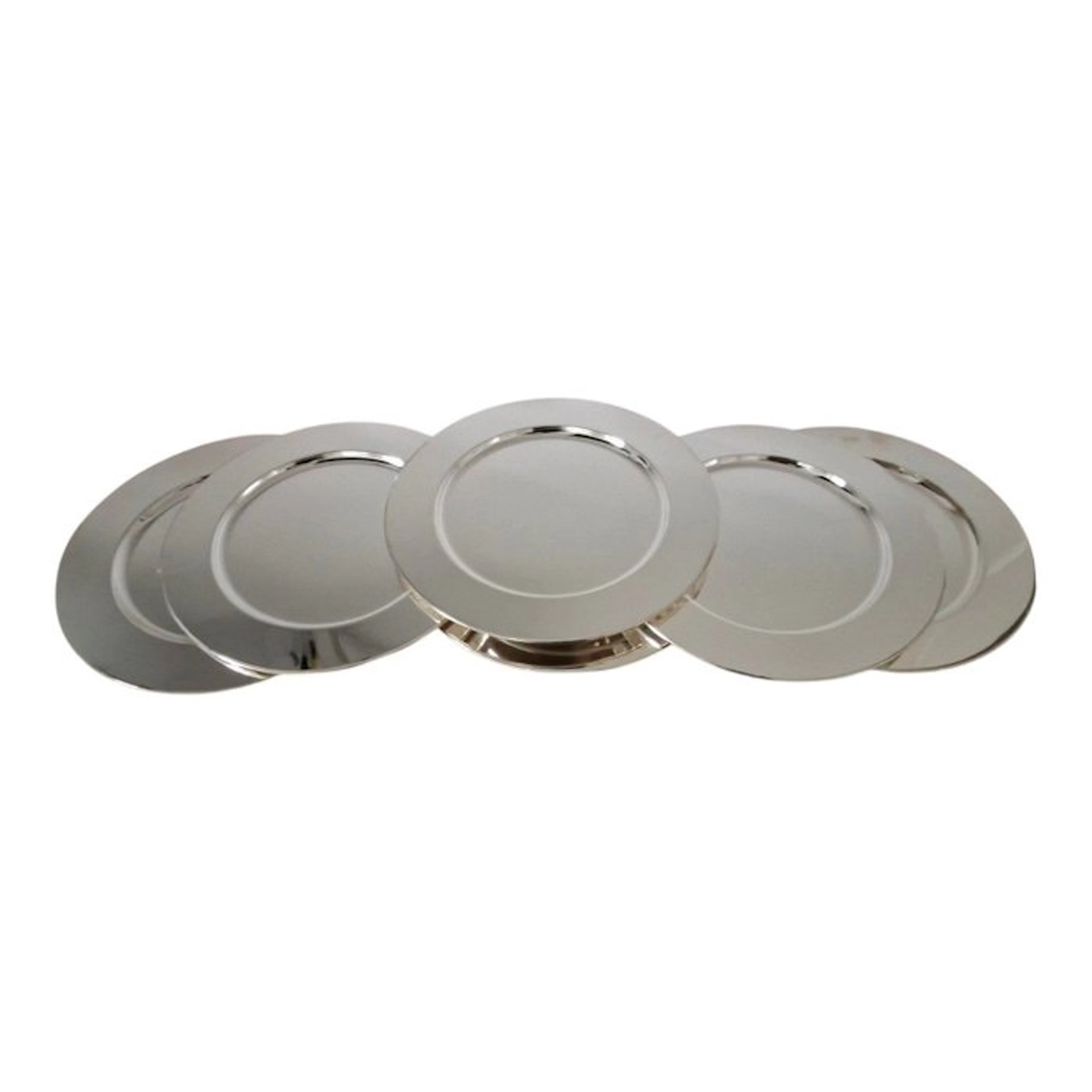 Charger plate (6) - Silverplated - Silver underplates