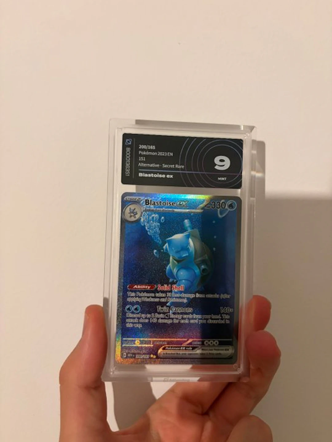 Pokémon - 1 Graded card - Blastoise 200/165 Alternate art