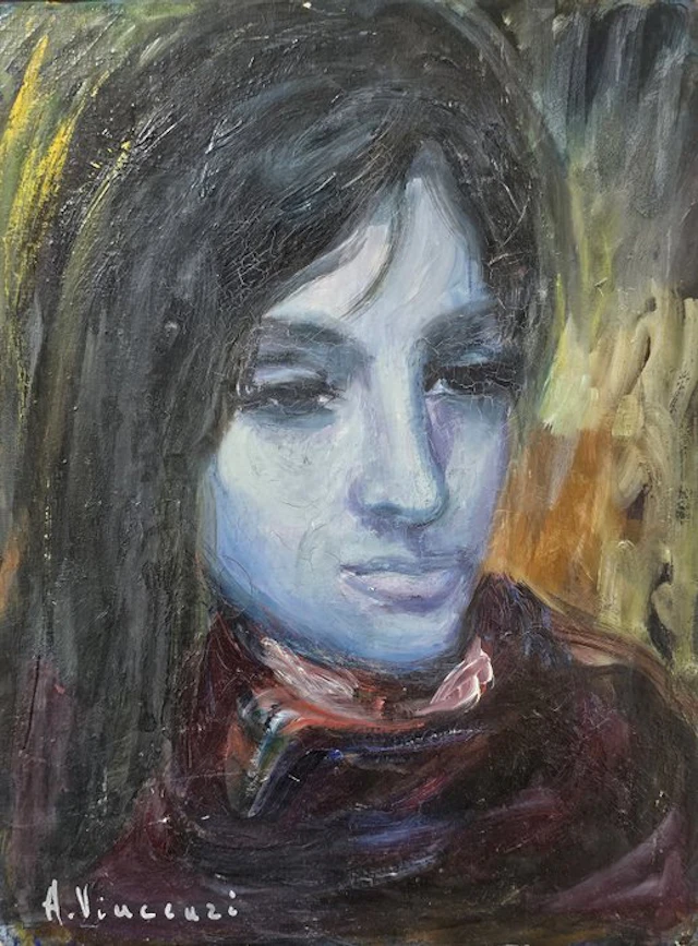 A. Vincenzi (XX) - Ragazza in blu
