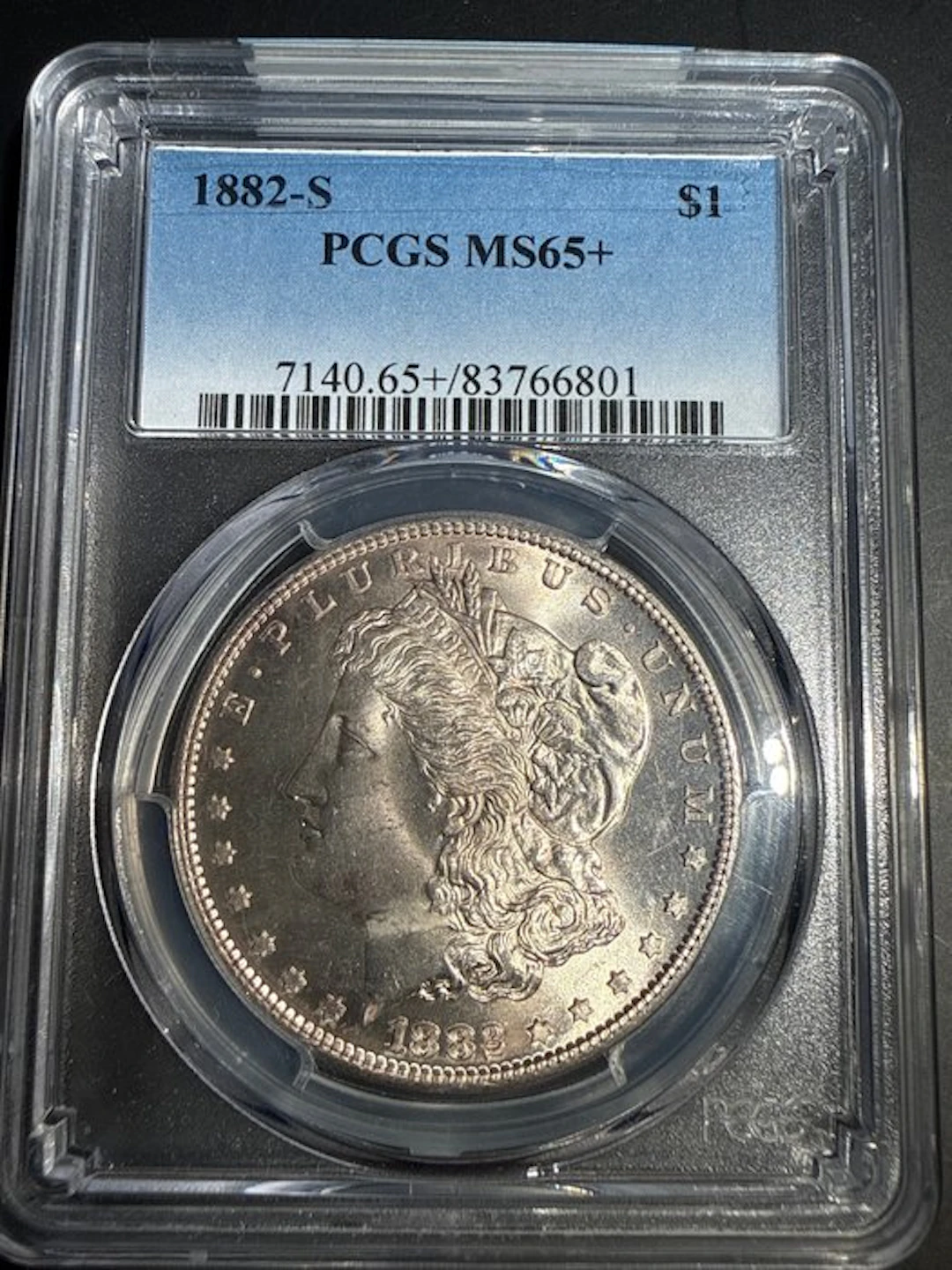 United States. Morgan Dollar 1882-S. PCGS MS65+