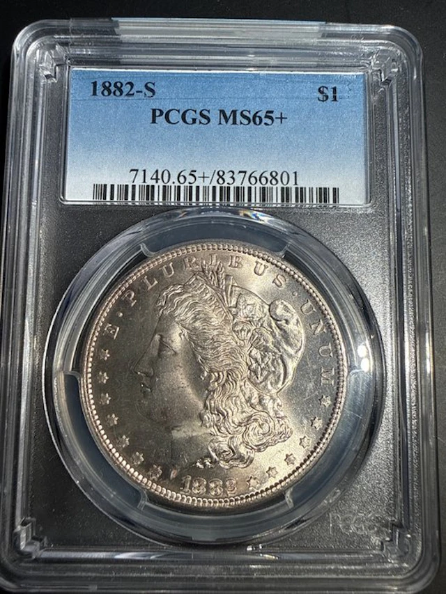 United States. Morgan Dollar 1882-S. PCGS MS65+