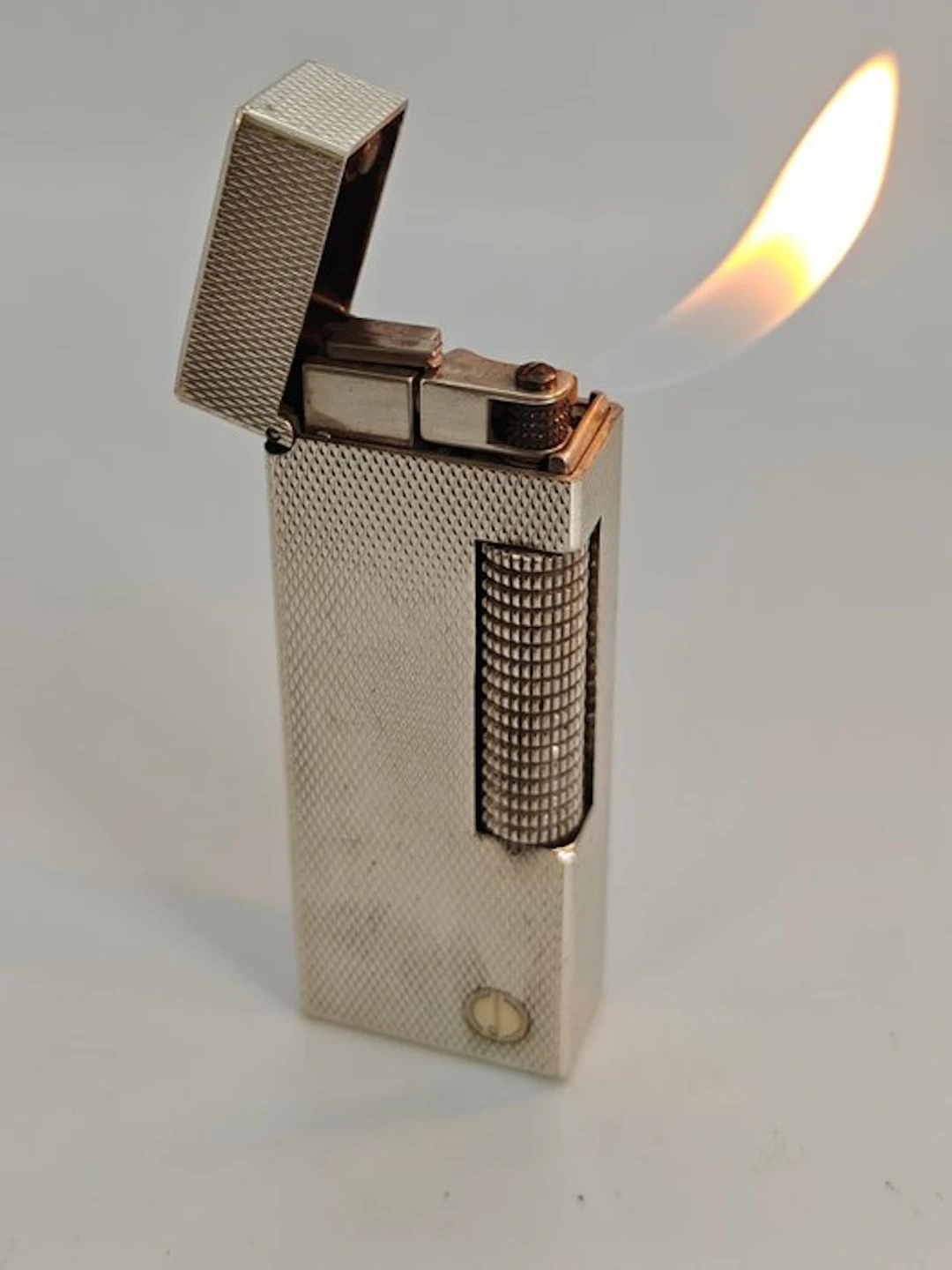 Dunhill - Rollagas - Barley Pattern - Lighter - Silver Plated