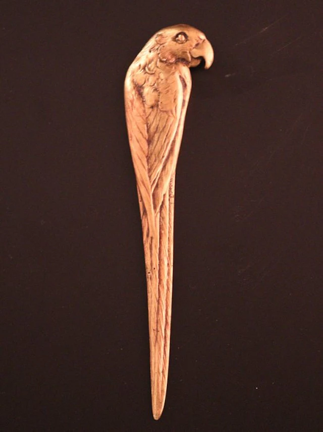 F. Debois (French) - Antieke Art Deco briefopener - Paper knife - Bronze