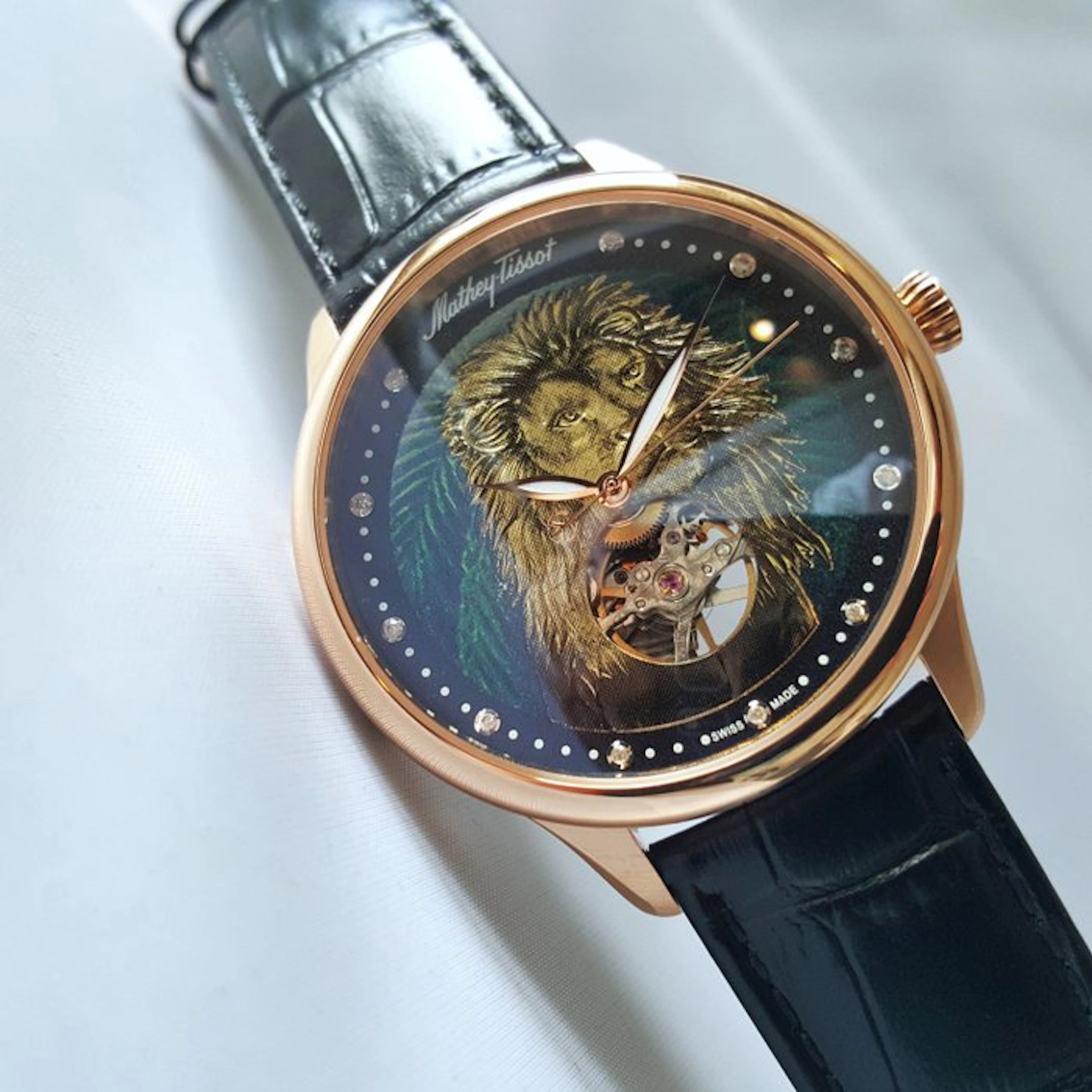 Mathey-Tissot - LION - 11 Diamonds - Catena Calibre Rare...
