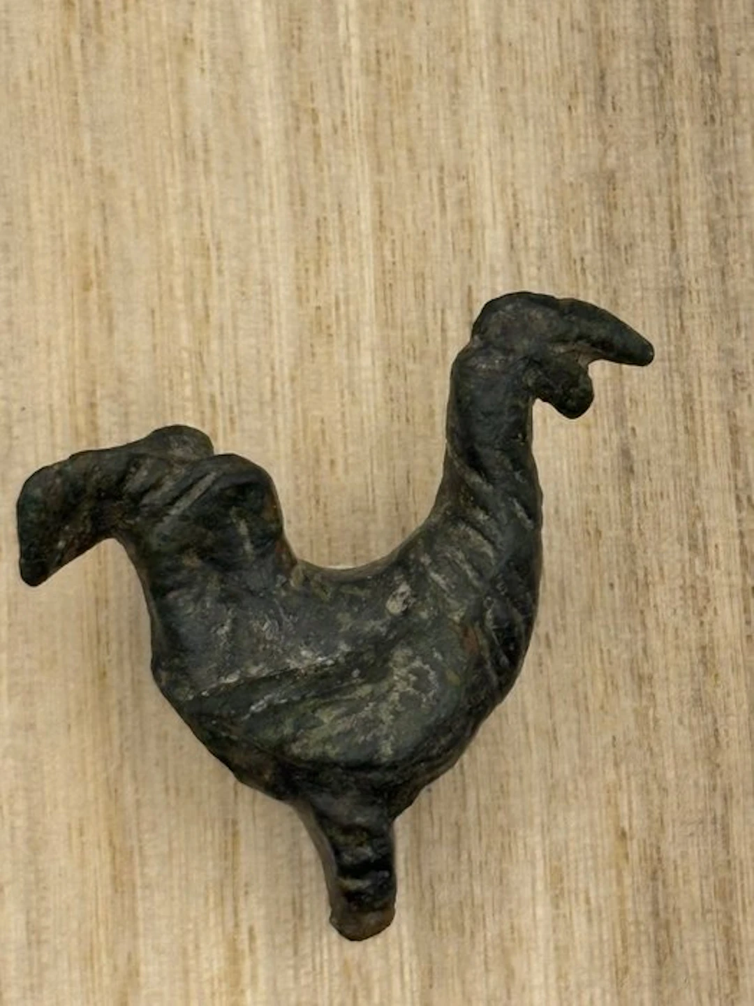 Ancient Roman, Empire Bronze Rooster figure - 41 mm (No reserve price)