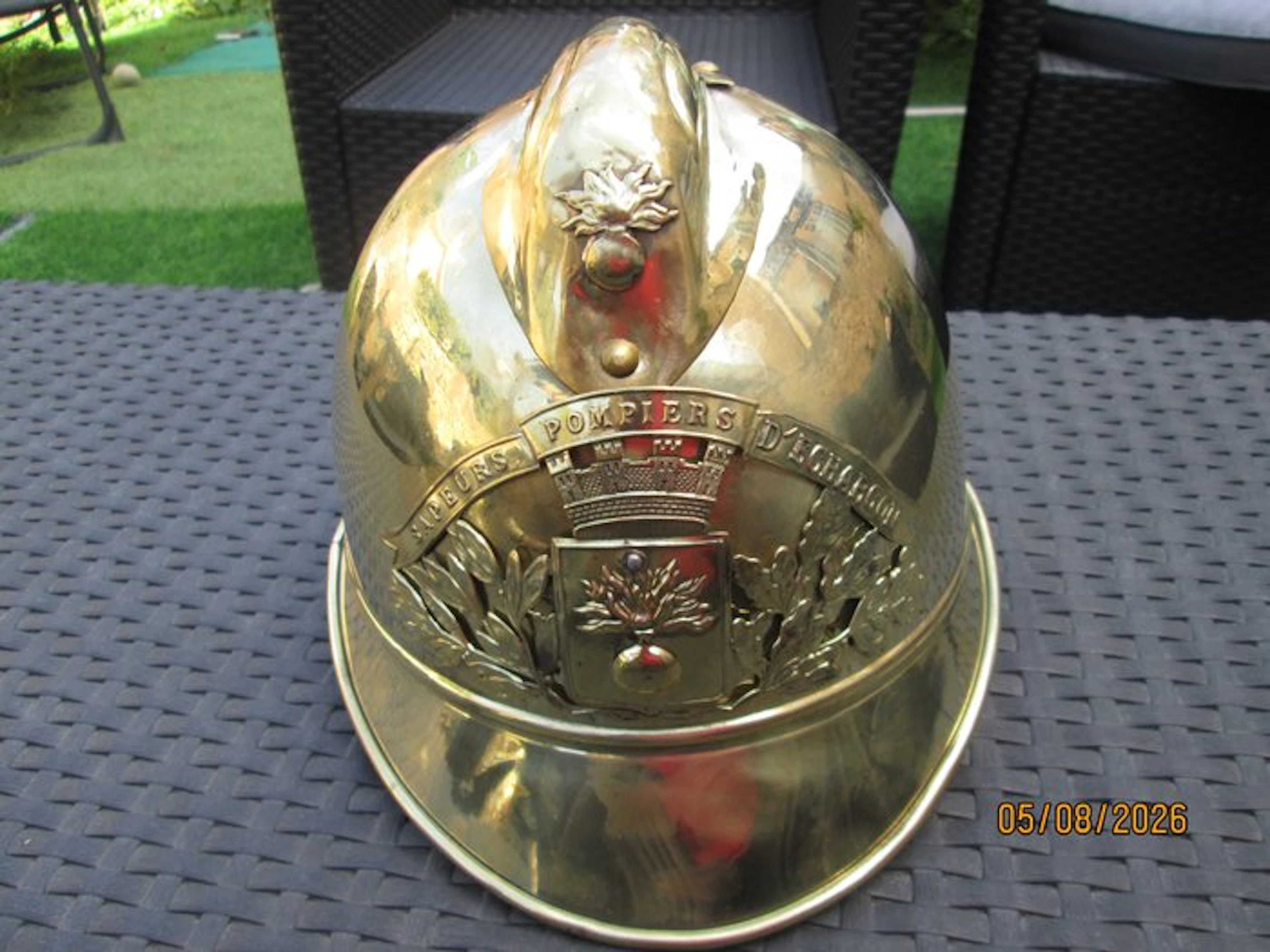 France - Military helmet - M1908 Firefighter's Helmet from Echarcon 91