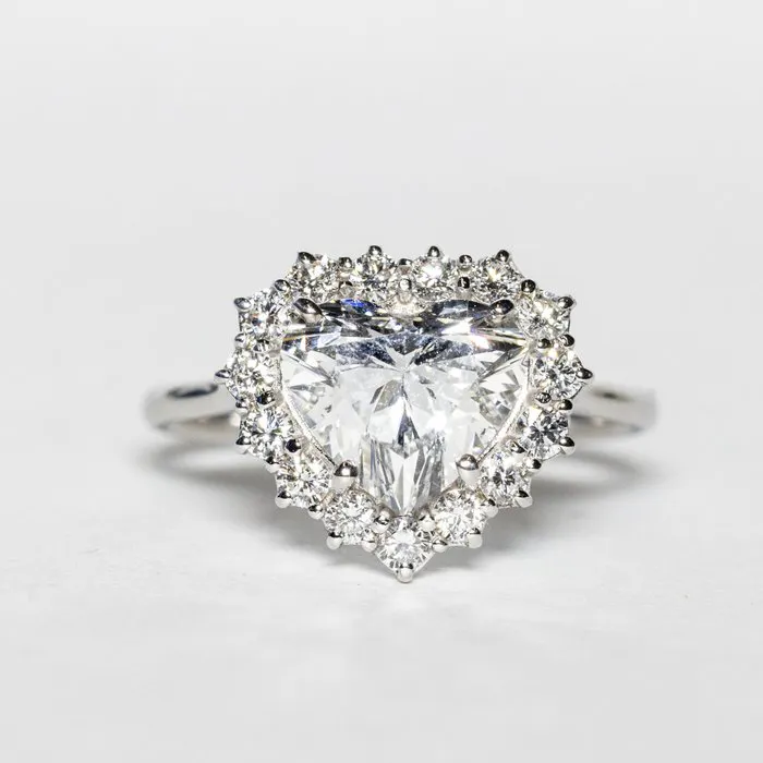 No reserve price - Engagement ring - 18 kt