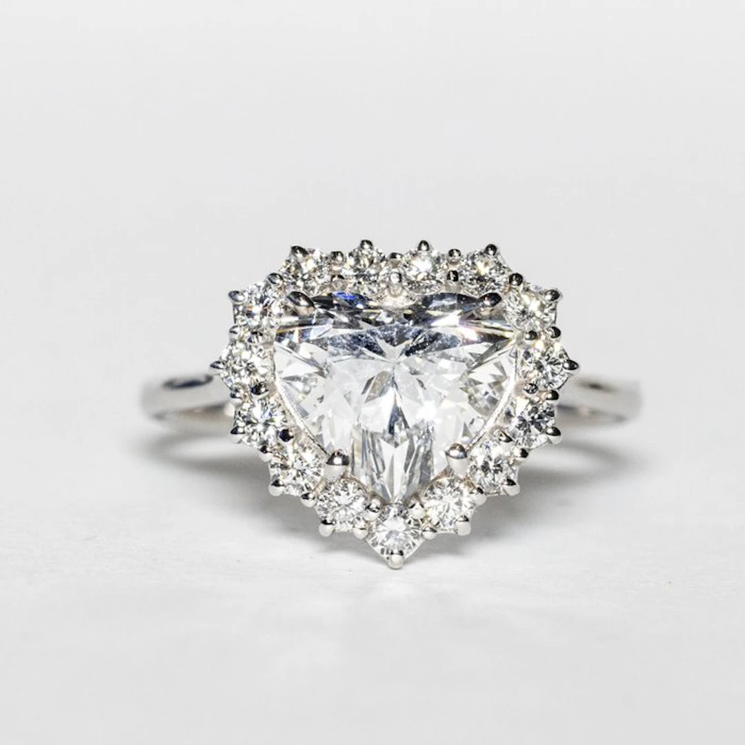 No reserve price - Engagement ring - 18 kt