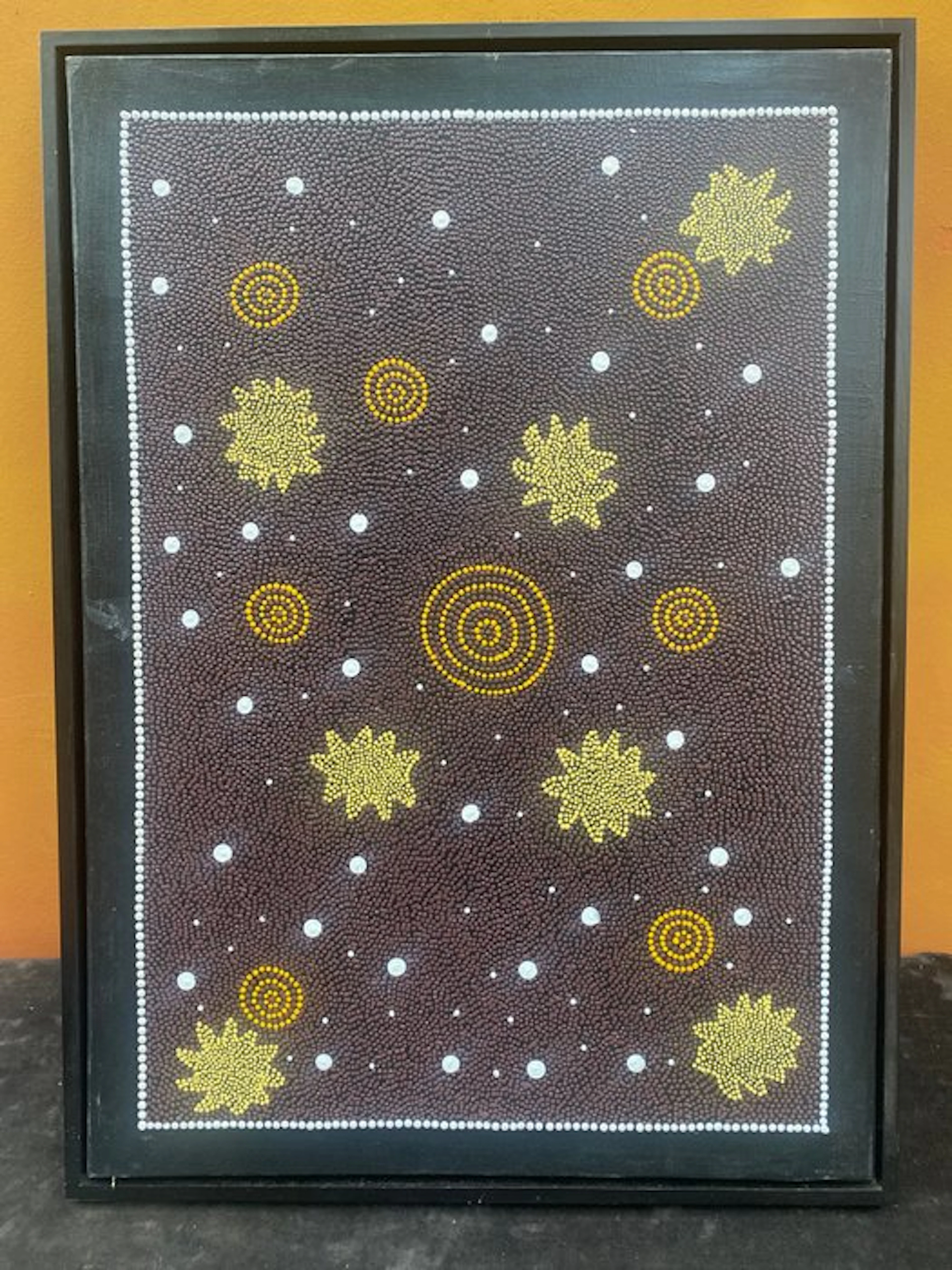 Unknown artist - Aboriginal Dot Painting – in classic...