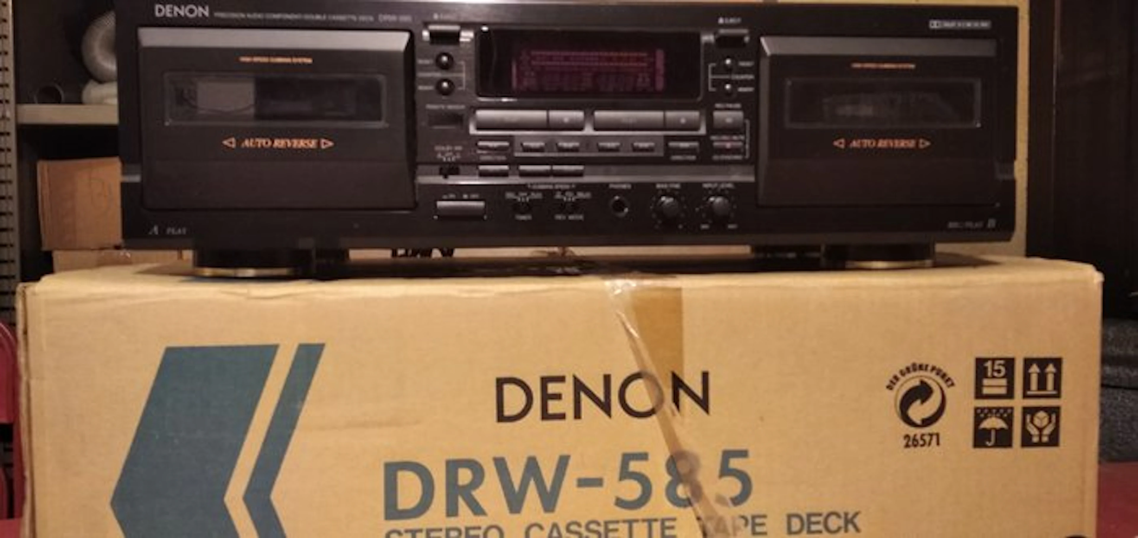 Denon - DRW-585 Dolby B/C NR and HX Pro Audio-cassette deck