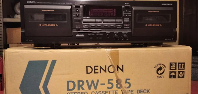 Denon - DRW-585 Dolby B/C NR and HX Pro Audio-cassette deck