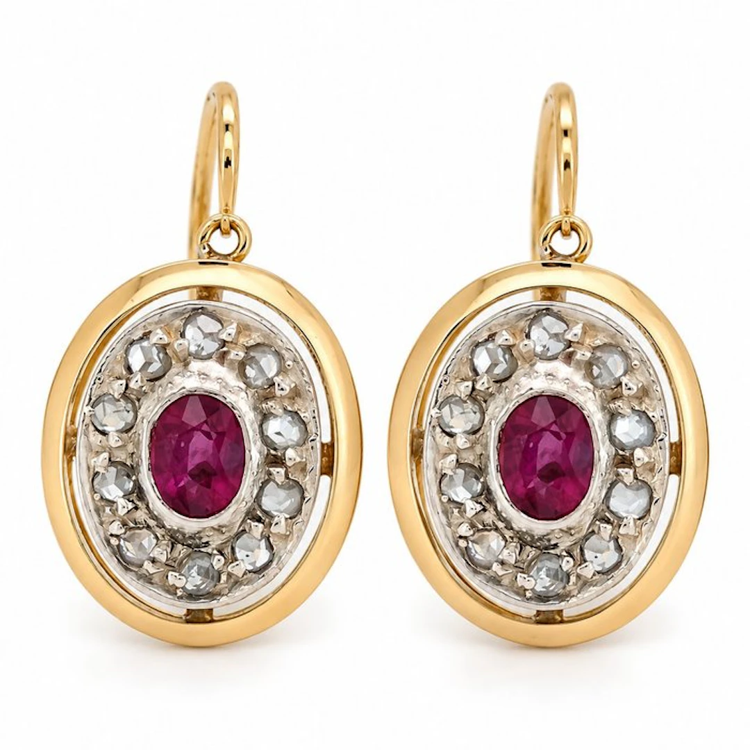 No reserve price - Earrings - 18 kt