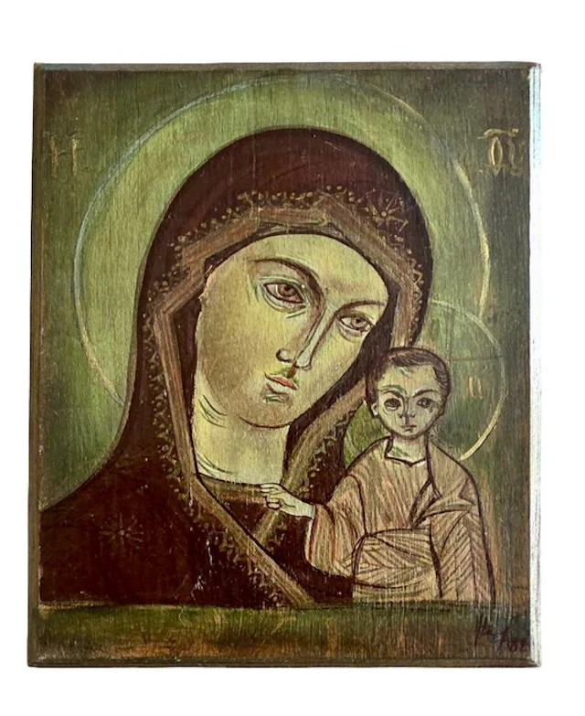 Icon - Mother of God of Kazan - Wood - Hand-painted
